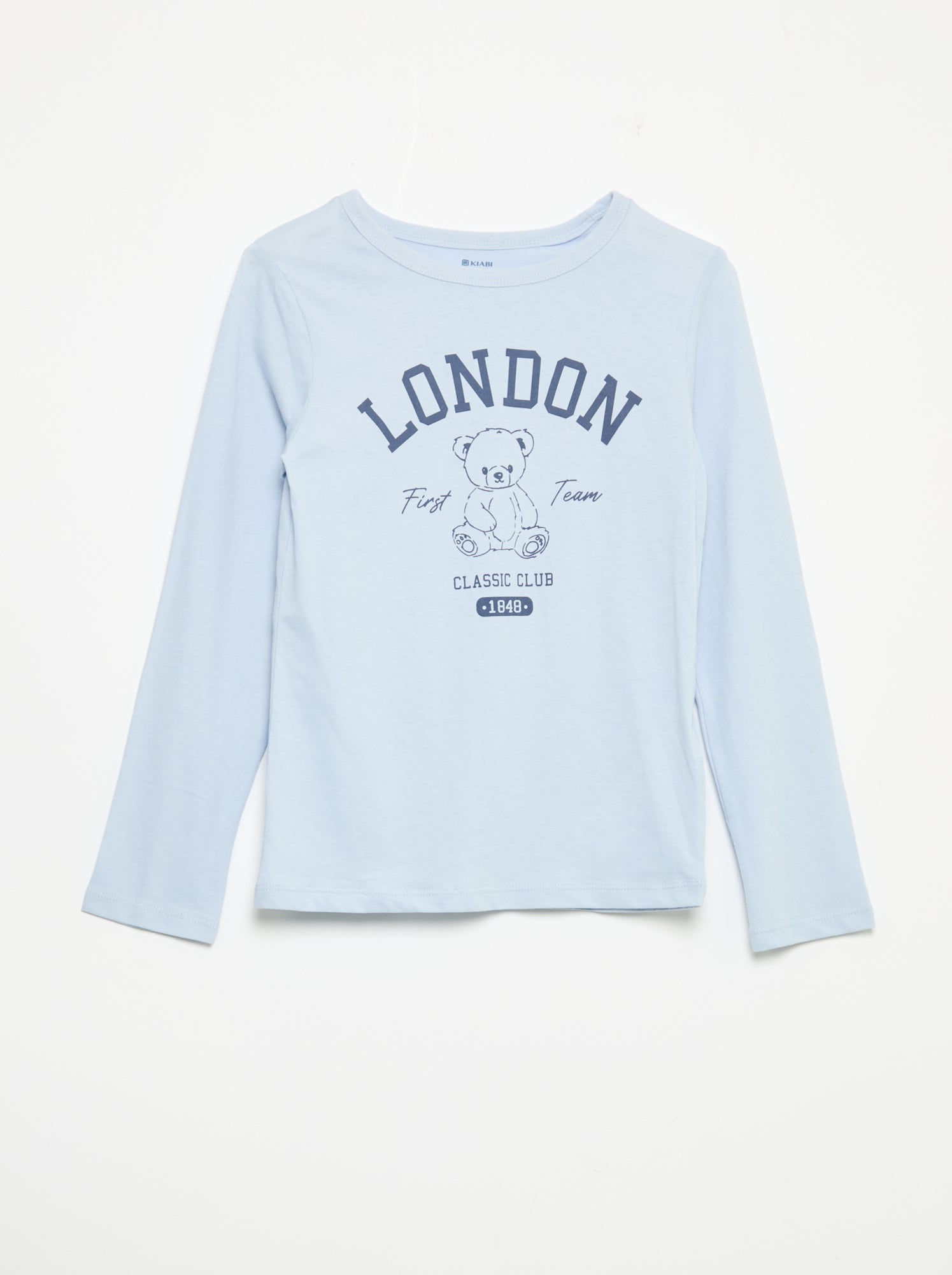 Pyjama long en jersey de coton - 2 pièces - Bleu (FXU34_11)