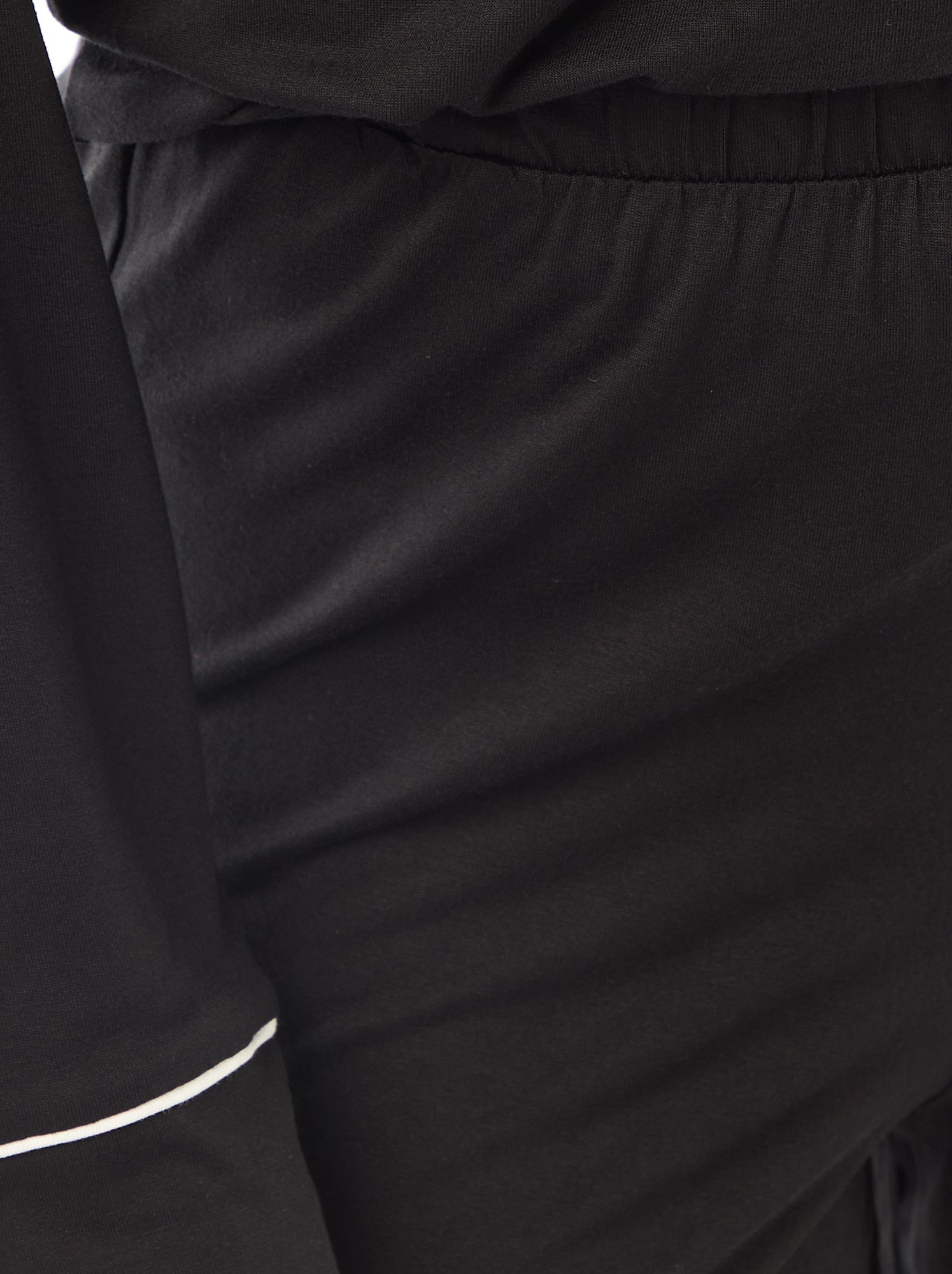 Pyjama long en maille douce stretch - 2 pièces - Noir