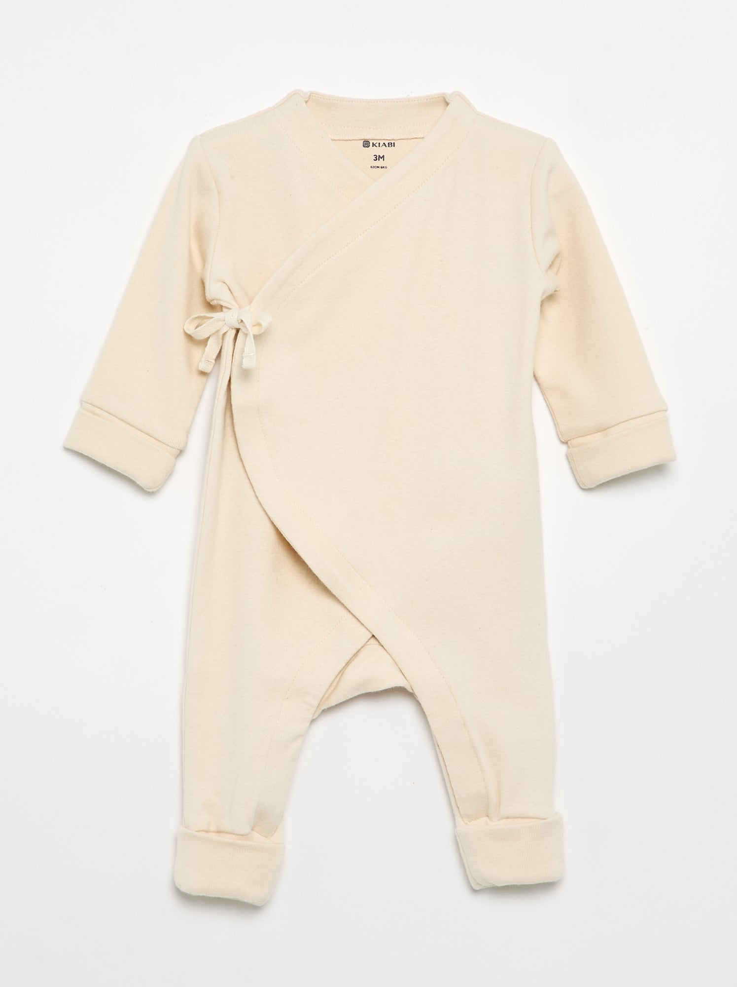 Pyjama long évolutif - collection facile à enfiler - Beige