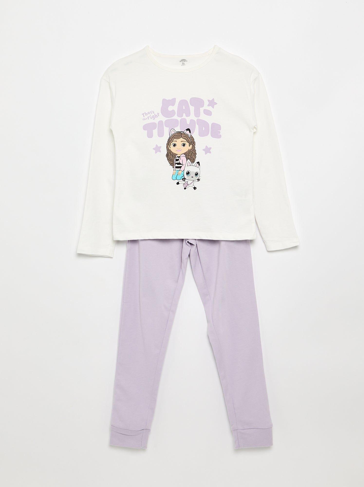 Pyjama long 'Gabby et la maison magique' - 2 pièces - Violet