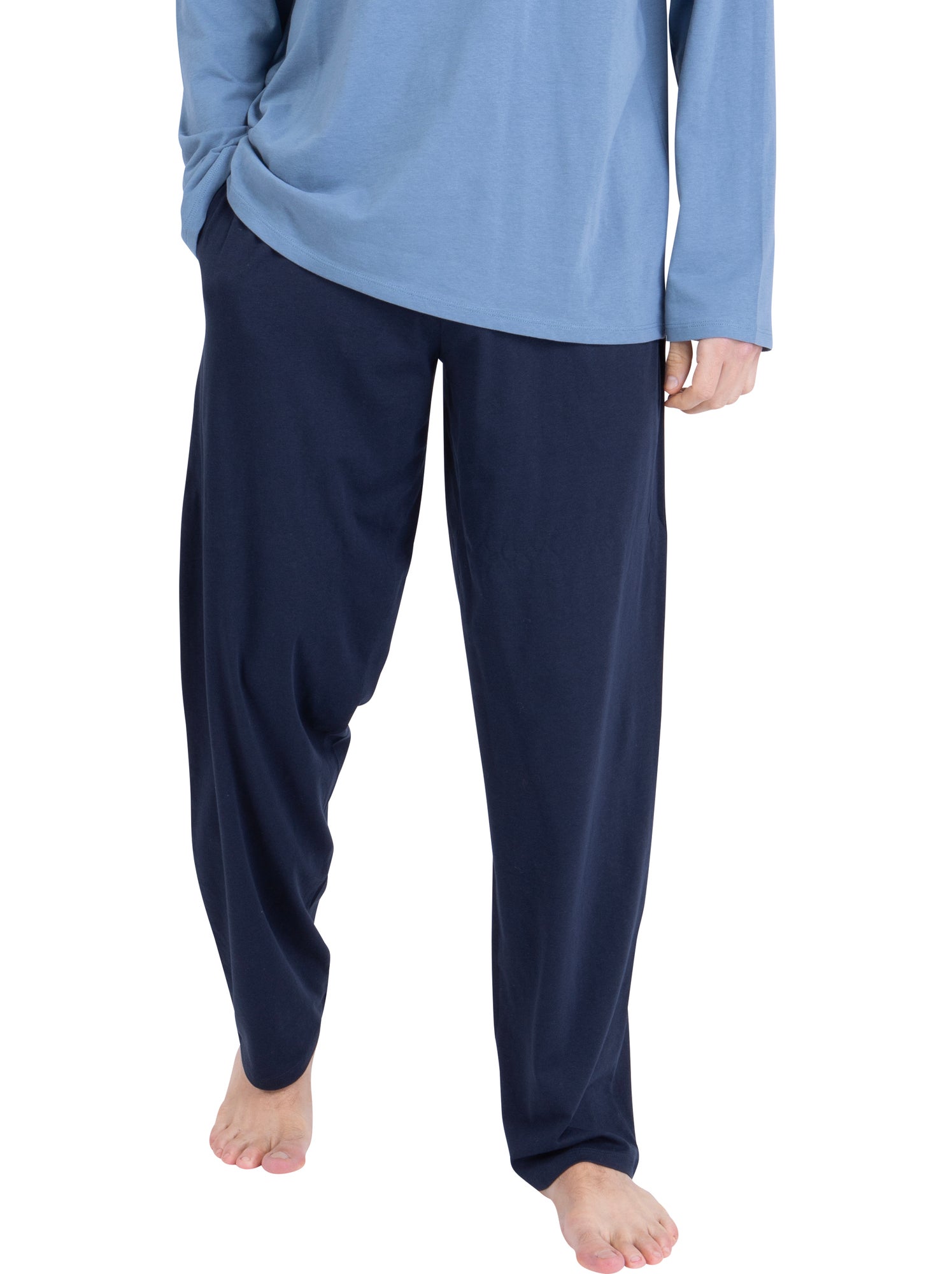 Pyjama long homme chic athena - Bleu