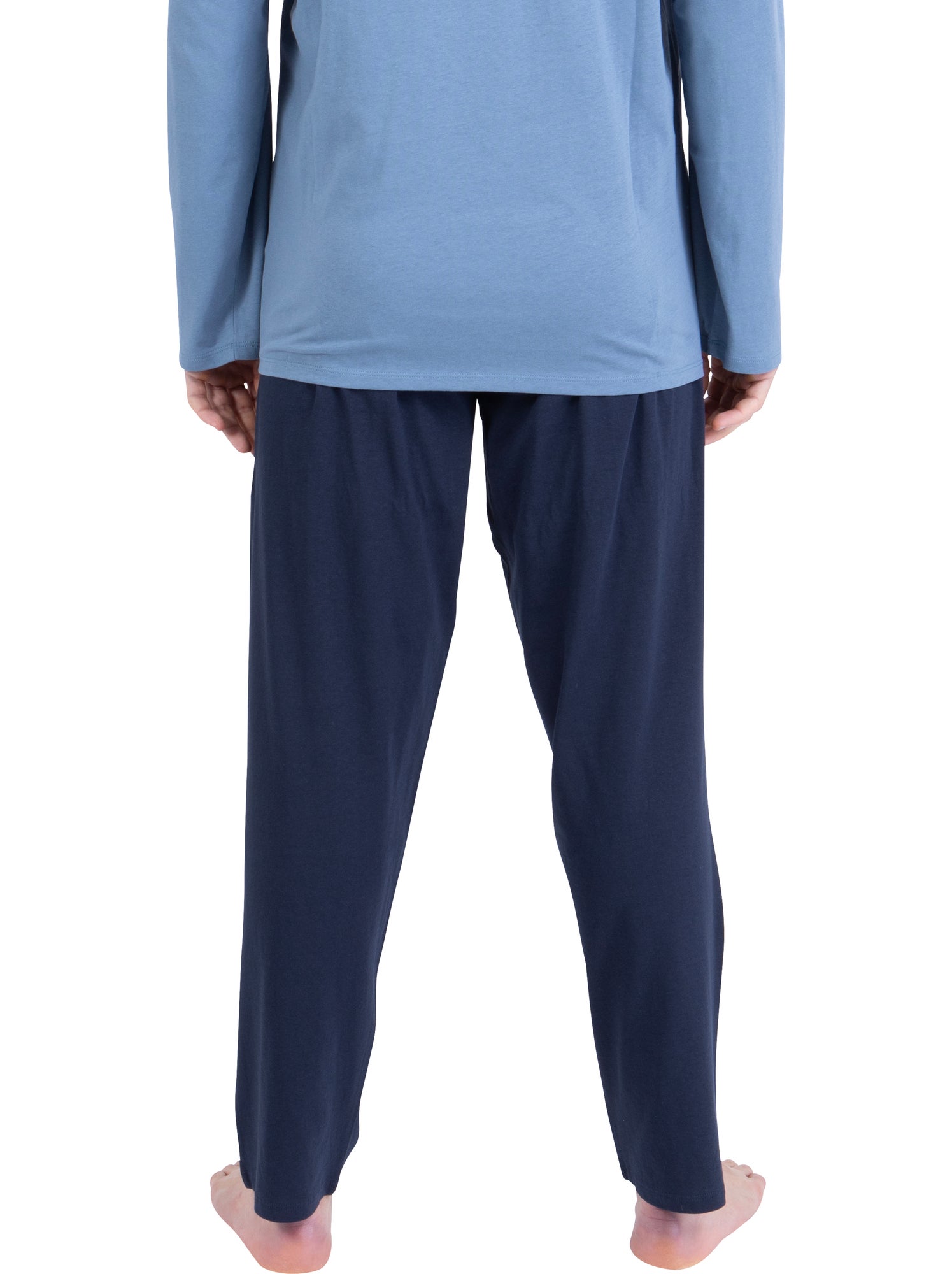 Pyjama long homme chic athena - Bleu
