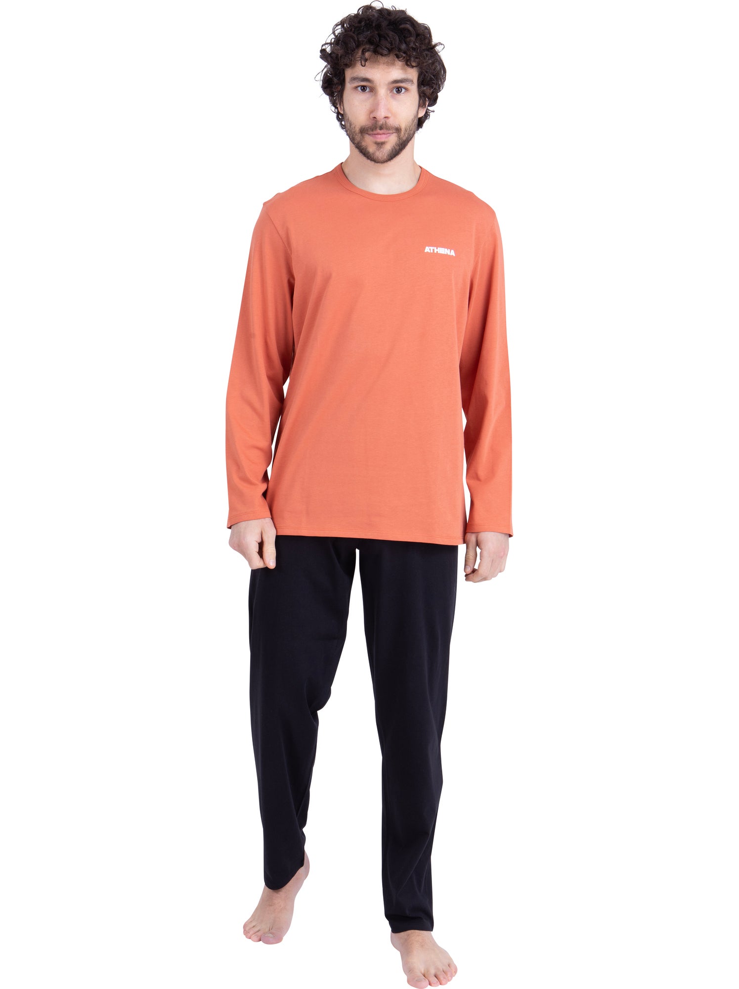 Pyjama long homme my petit prix athena - Peche