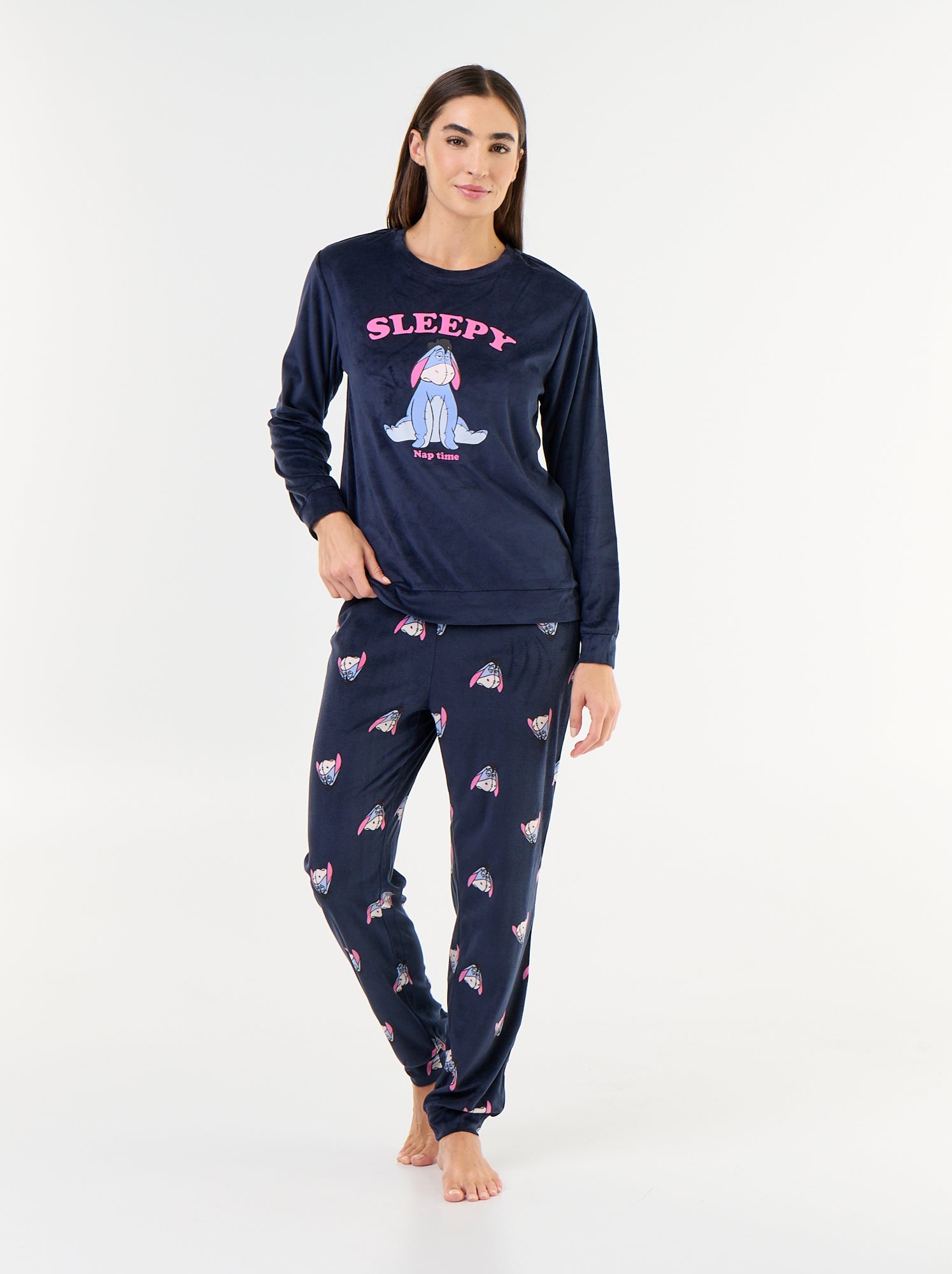 Pyjama long imprimé 'Disney' - 2 pièces - Bleu (GER86_5)