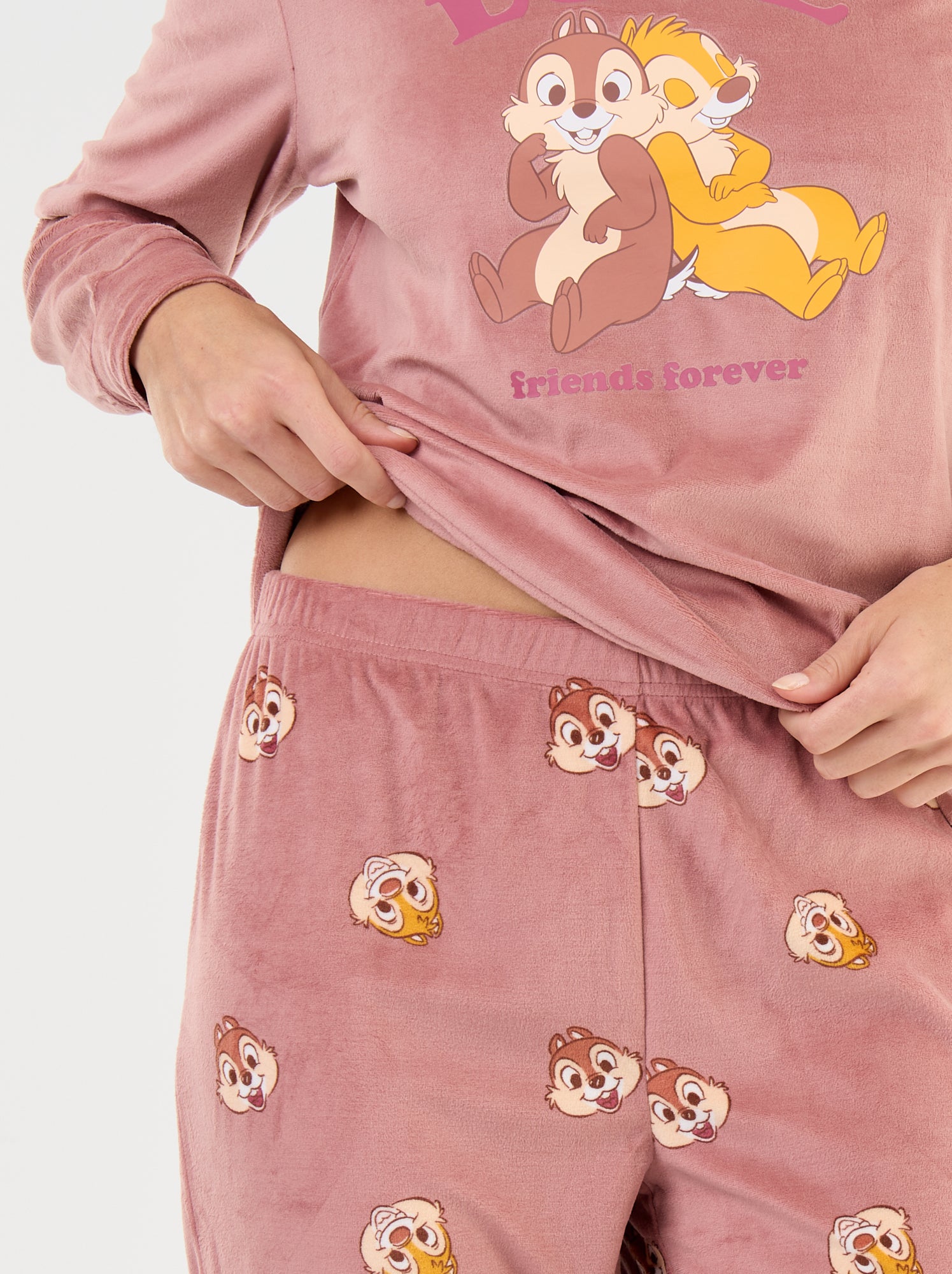 Pyjama long imprimé 'Disney' - 2 pièces - Rose