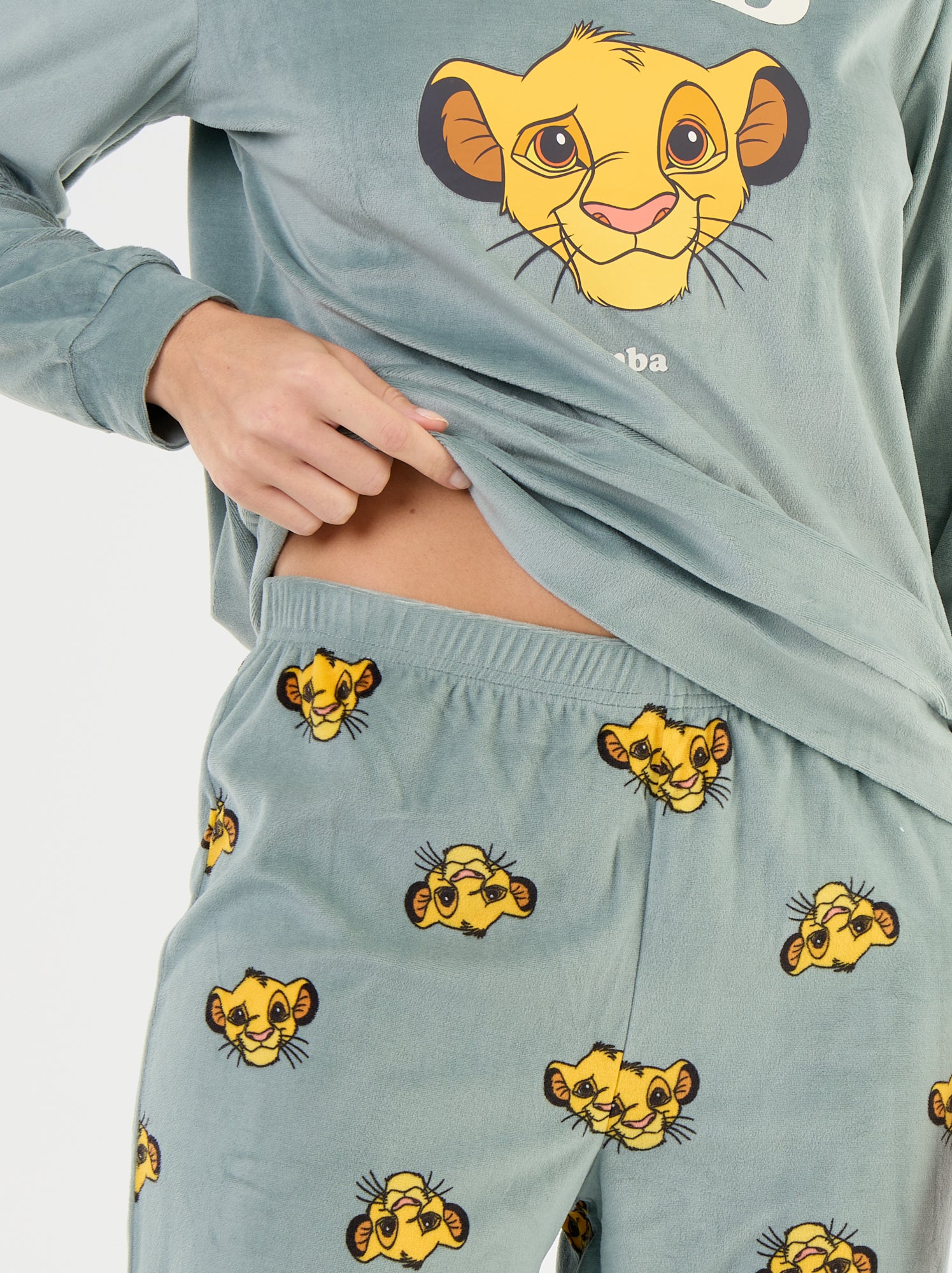 Pyjama long imprimé 'Disney' - 2 pièces - Vert (GER86_4)