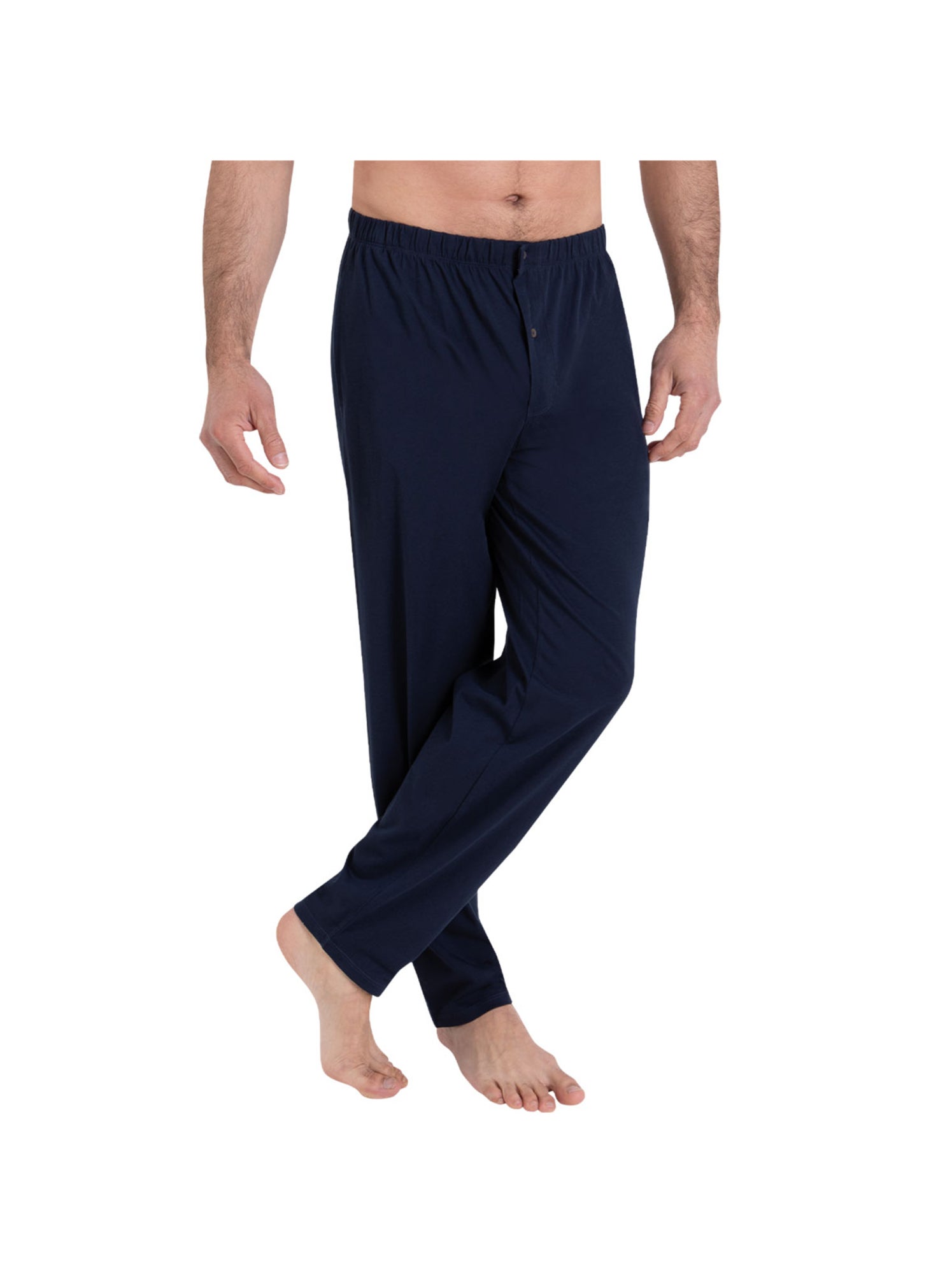 Pyjama long ouvert homme rayures waves athena - Bleu Bleu