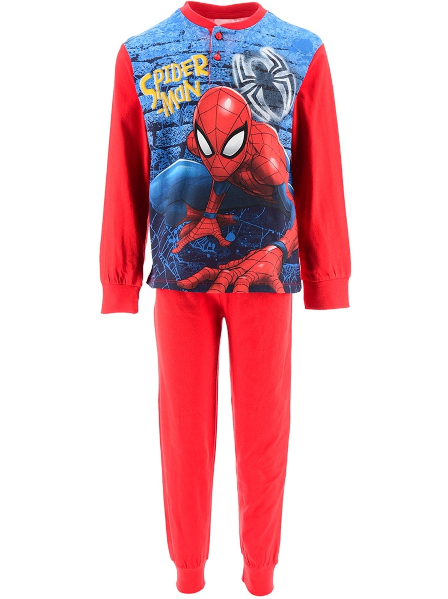 Pyjama long spiderman| licence officielle - Rouge