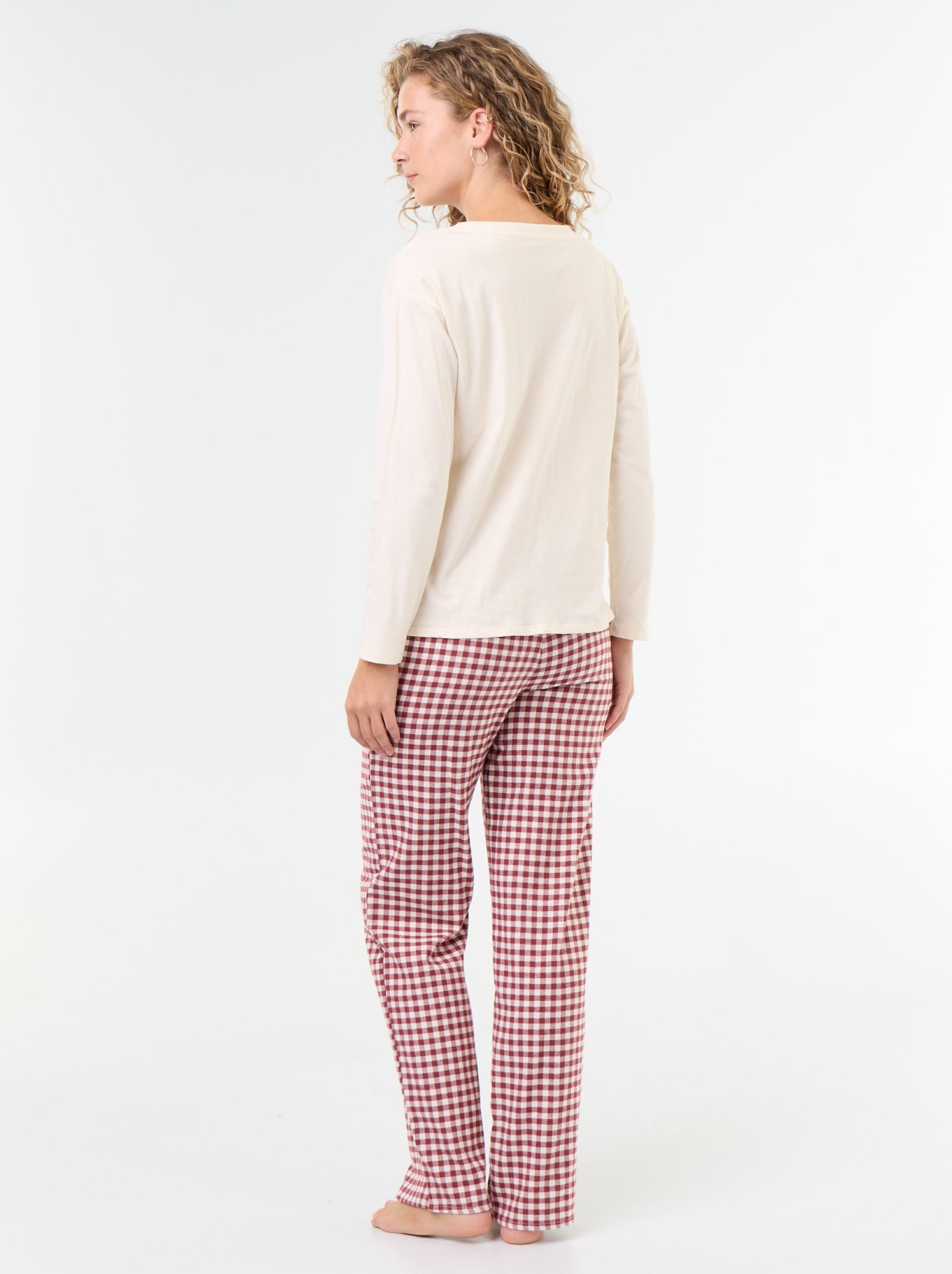 Pyjama long 'Winnie' 'Disney' - 2 pièces - Blanc