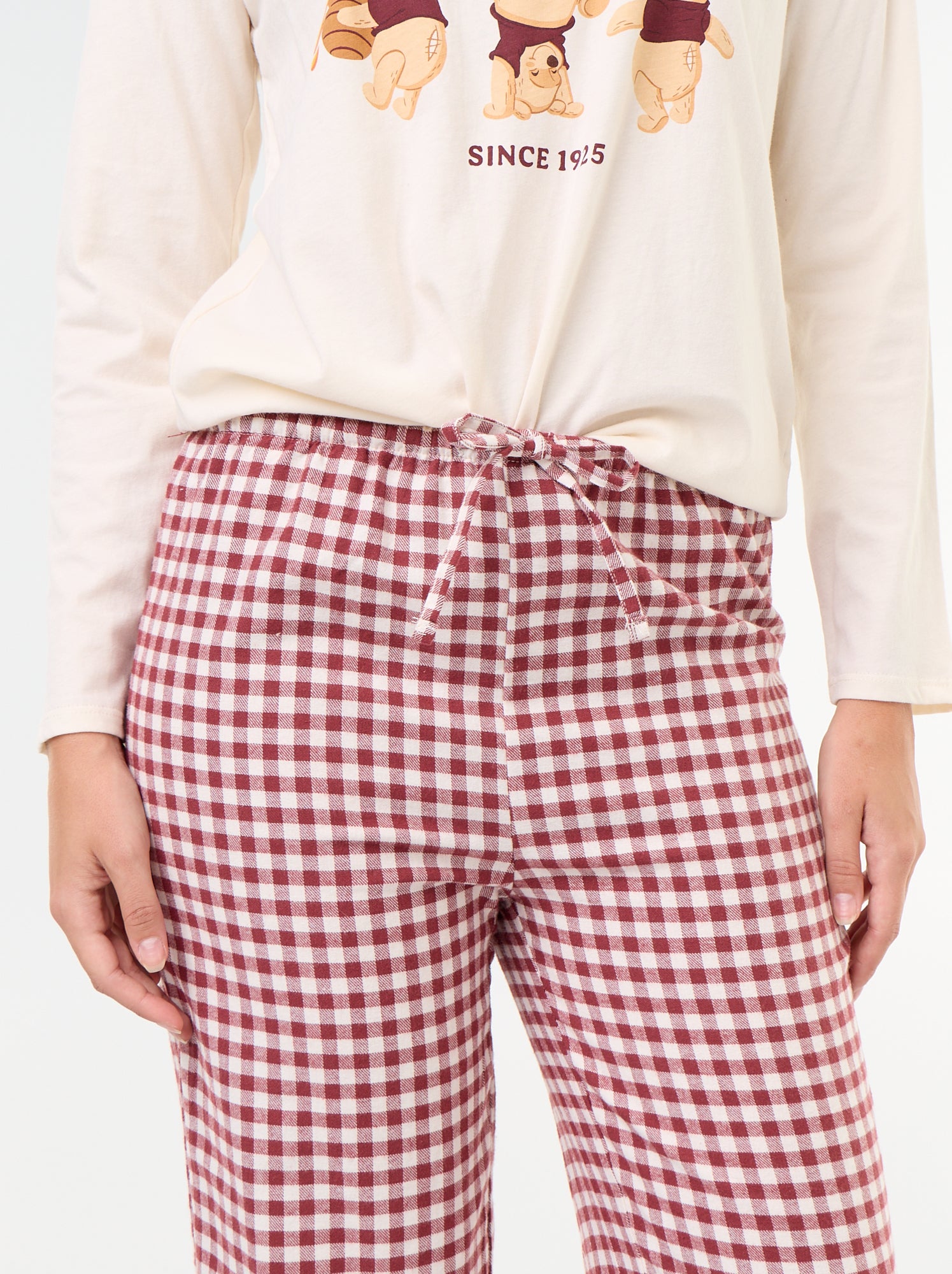 Pyjama long 'Winnie' 'Disney' - 2 pièces - Blanc