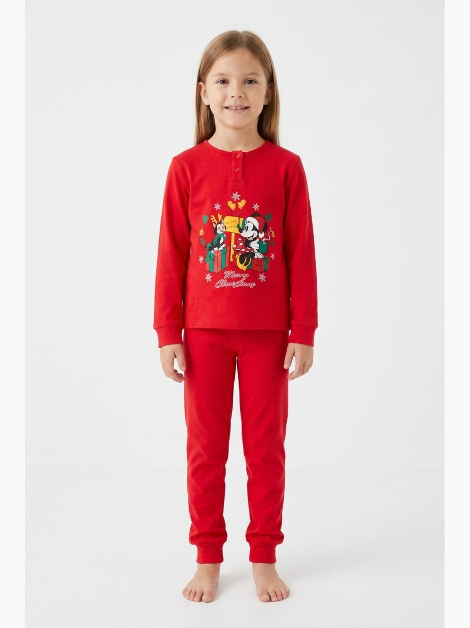 Pyjama Minnie Mouse | Licence Officielle - Rouge
