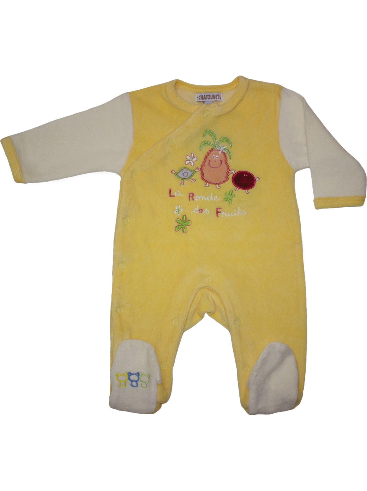 Pyjama "SALADE DE FRUITS" LES CHATOUNETS - Jaune