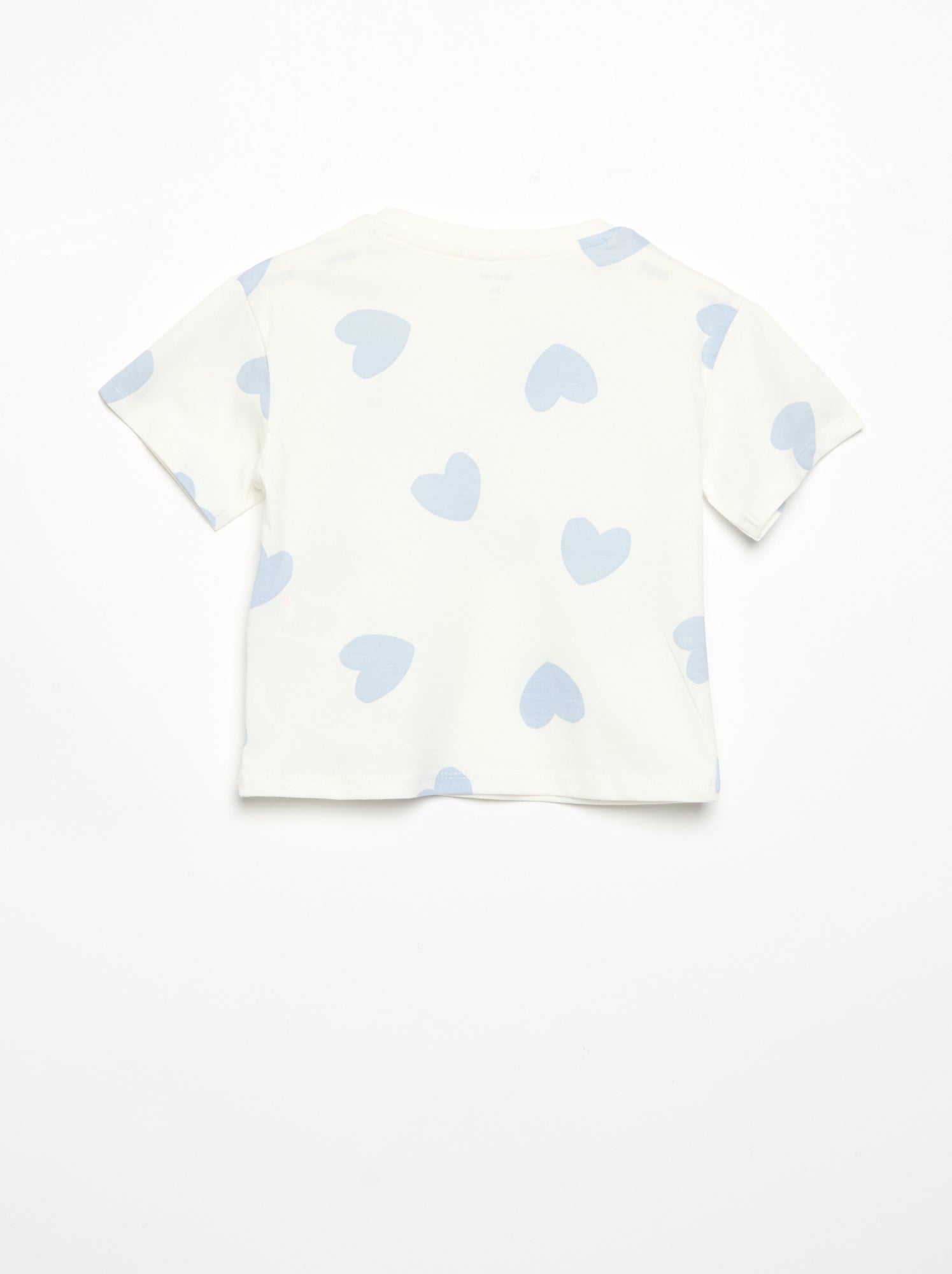 Pyjama short 2 pièces en jersey imprimé - Blanc