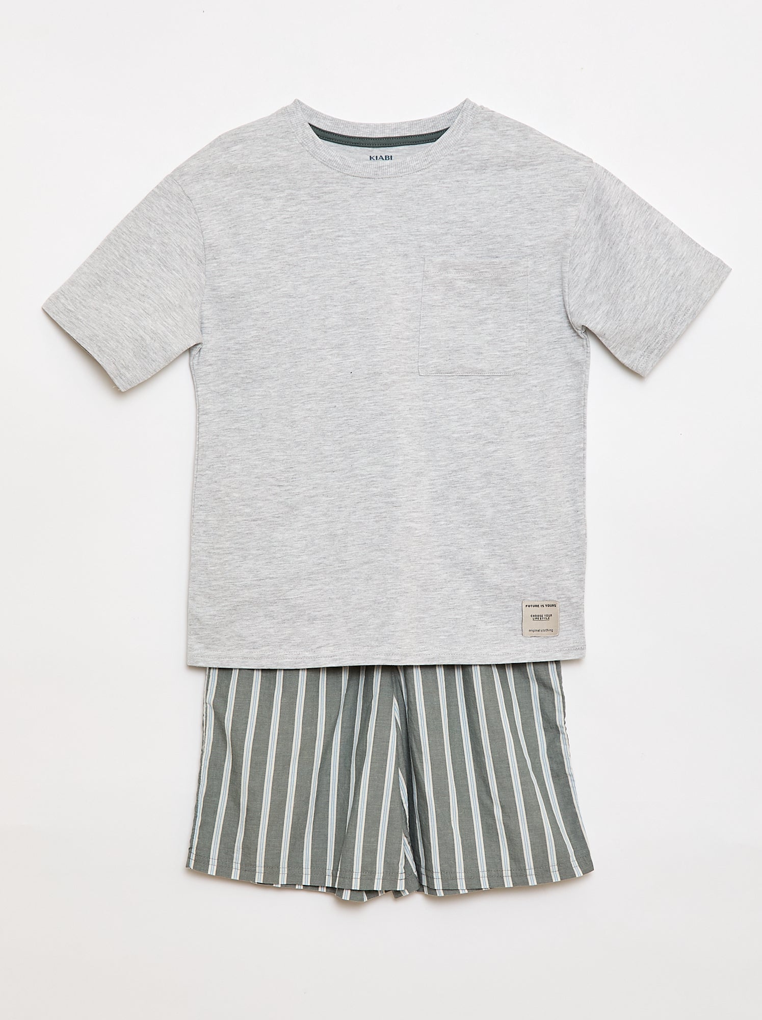 Pyjama short 2 pièces - Vert