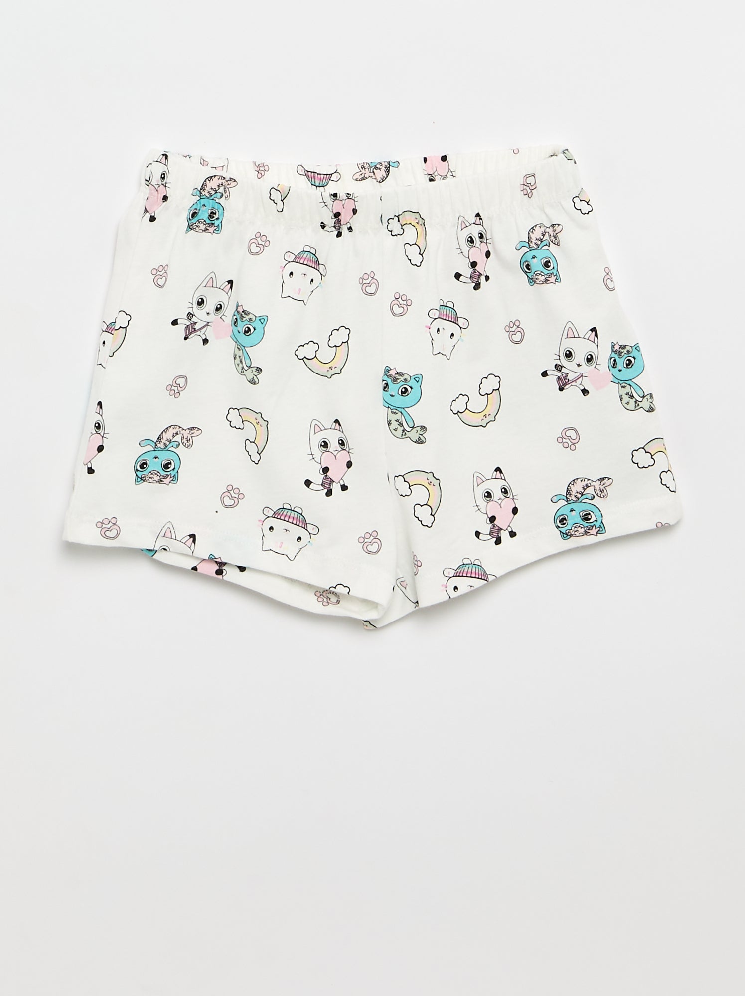 Pyjama short 'Gabby et la maison magique' - 2 pièces - Blanc