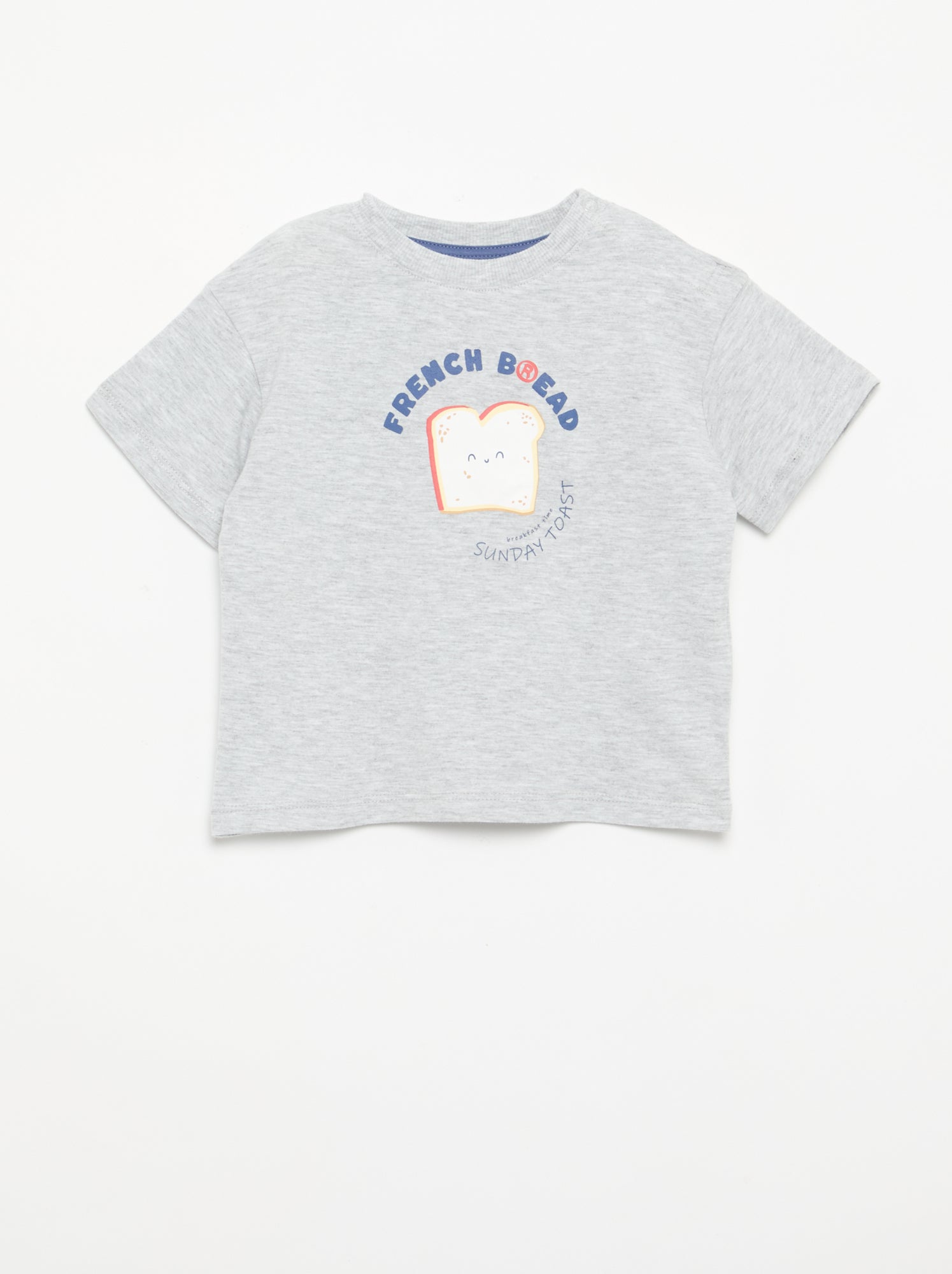 Pyjama short + T-shirt - 2 pièces - Gris