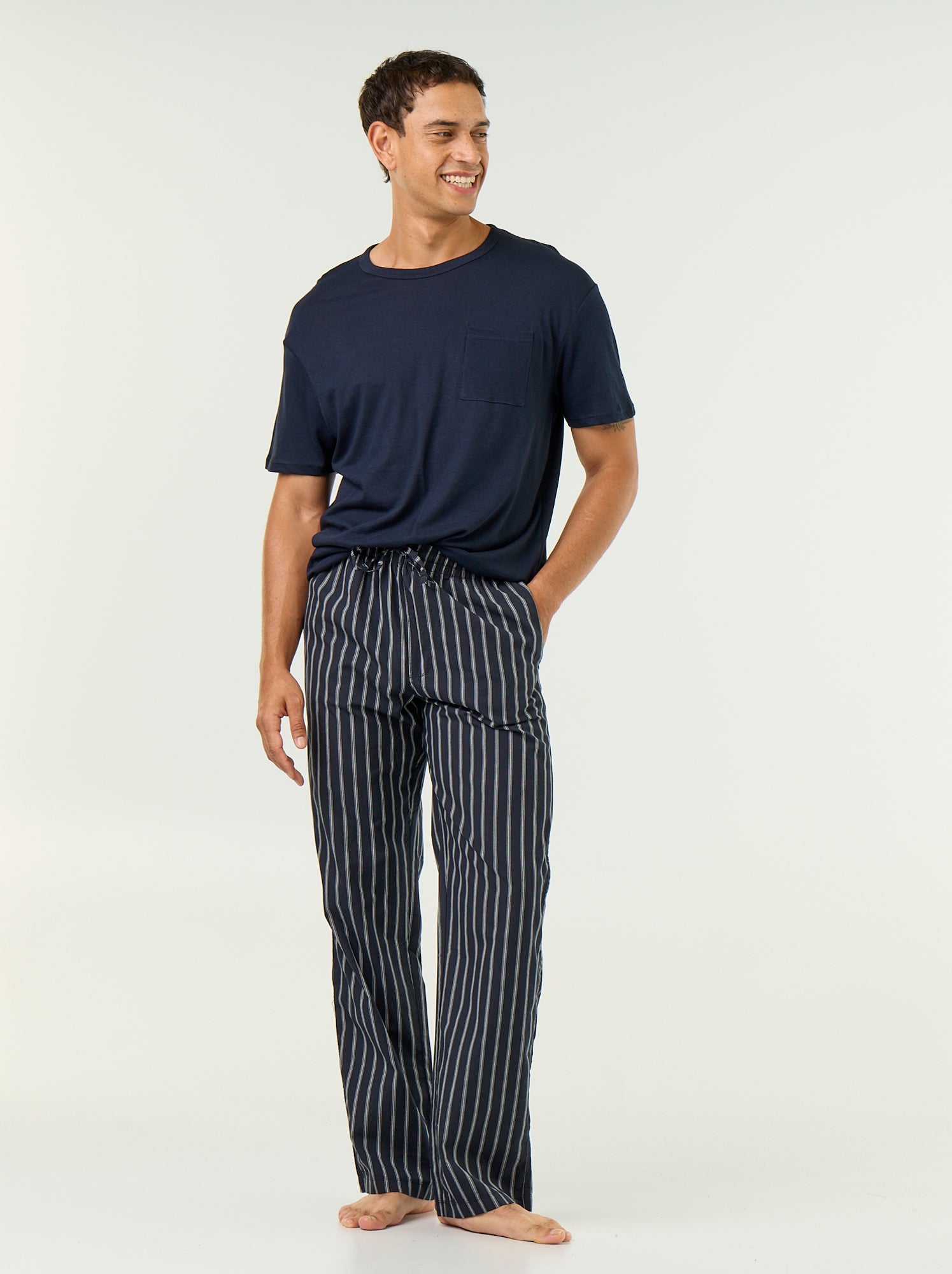 Pyjama t-shirt + pantalon - 2 pièces - Bleu (GEX85_1)