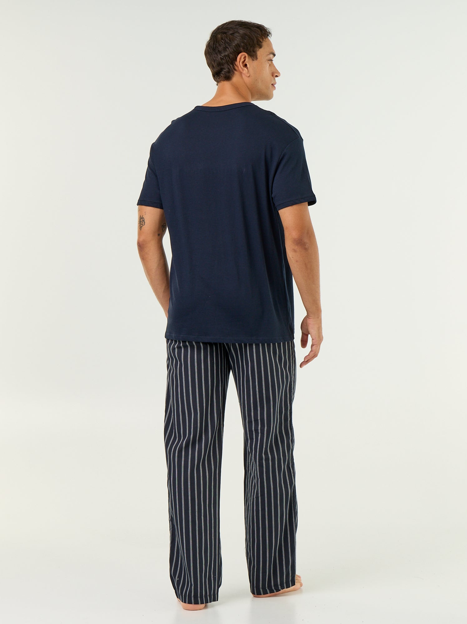 Pyjama t-shirt + pantalon - 2 pièces - Bleu (GEX85_1)
