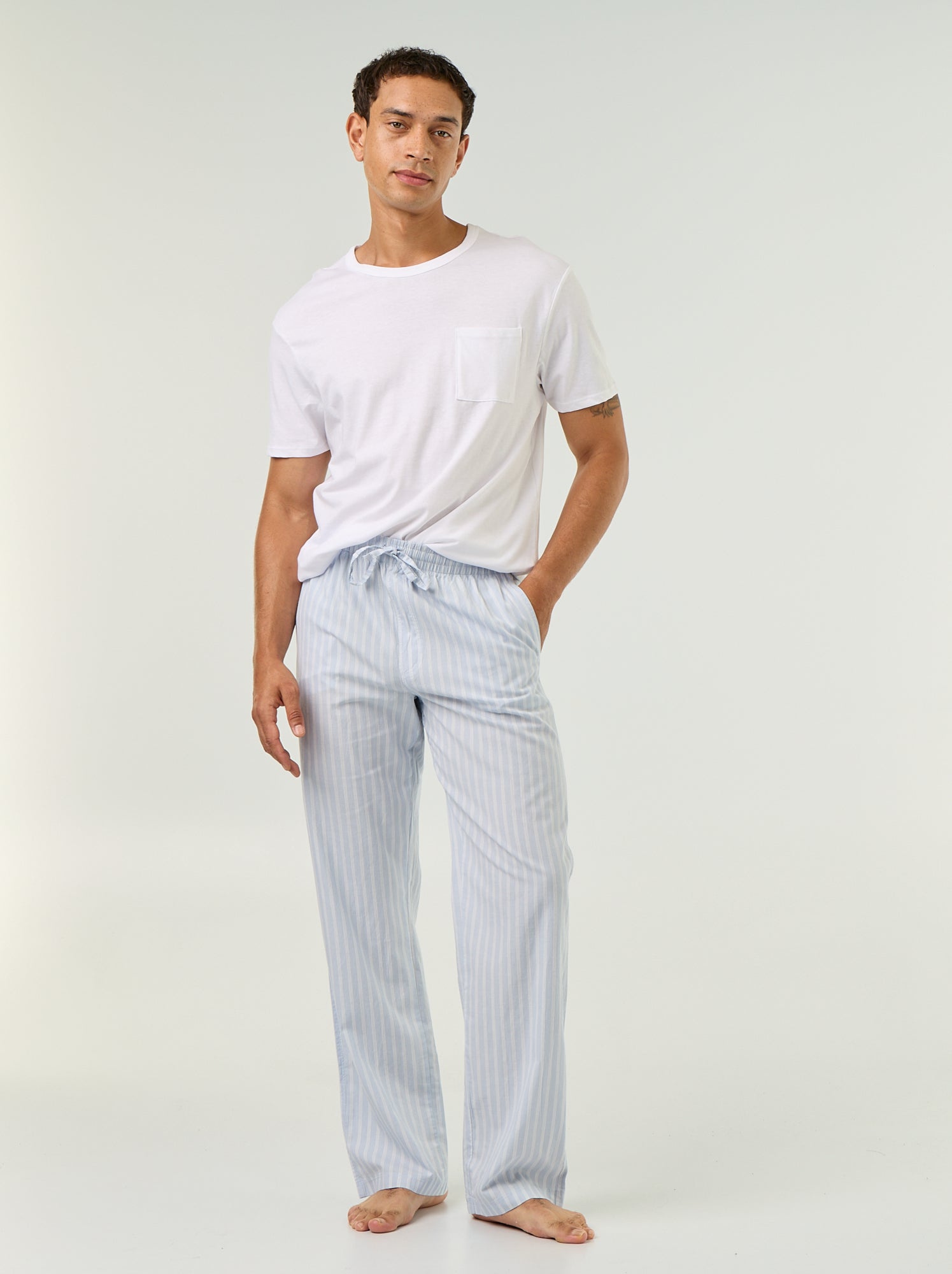 Pyjama t-shirt + pantalon - 2 pièces - Bleu (GEX85_2)