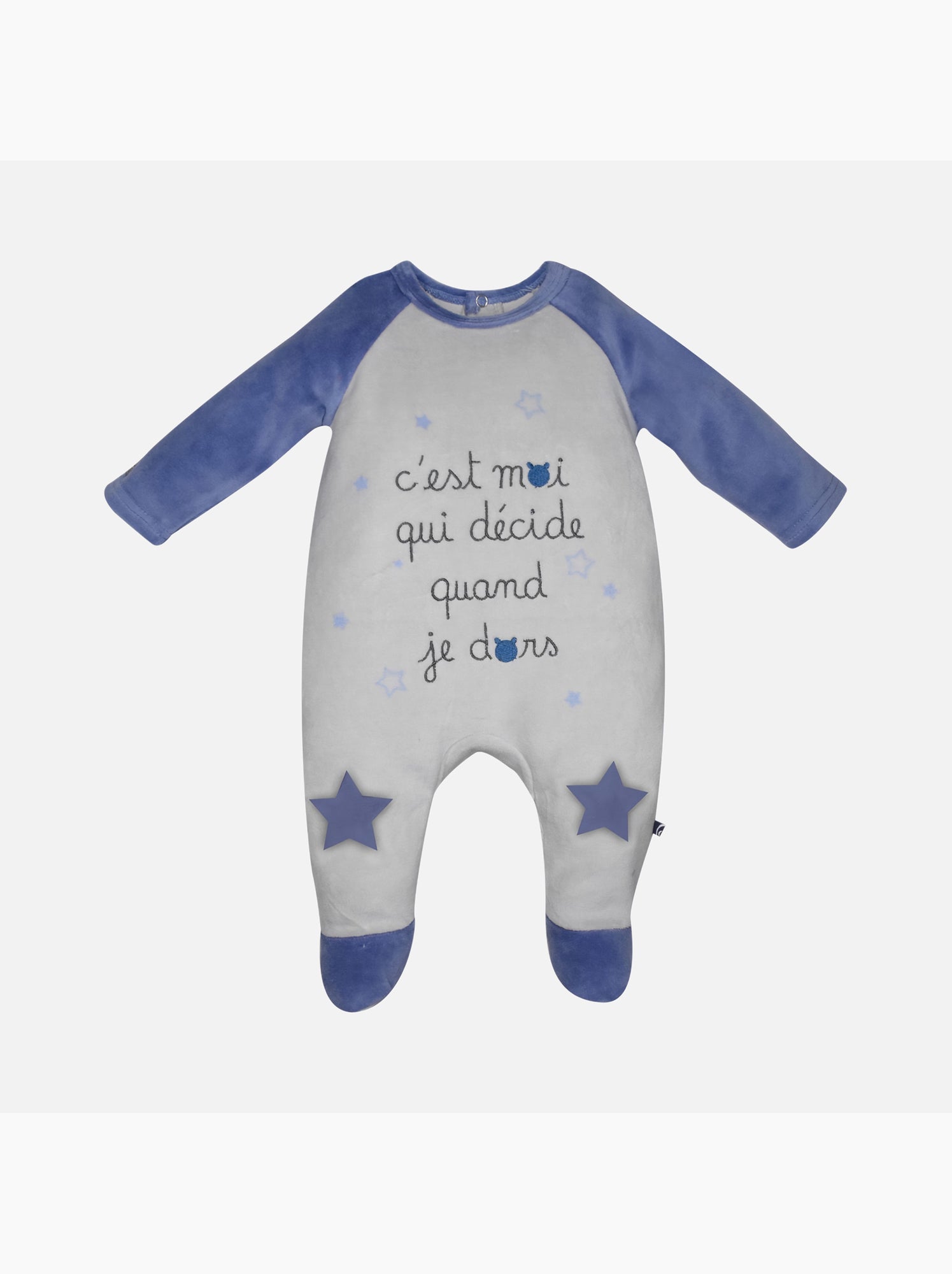 Pyjama velours rase fabian - Gris