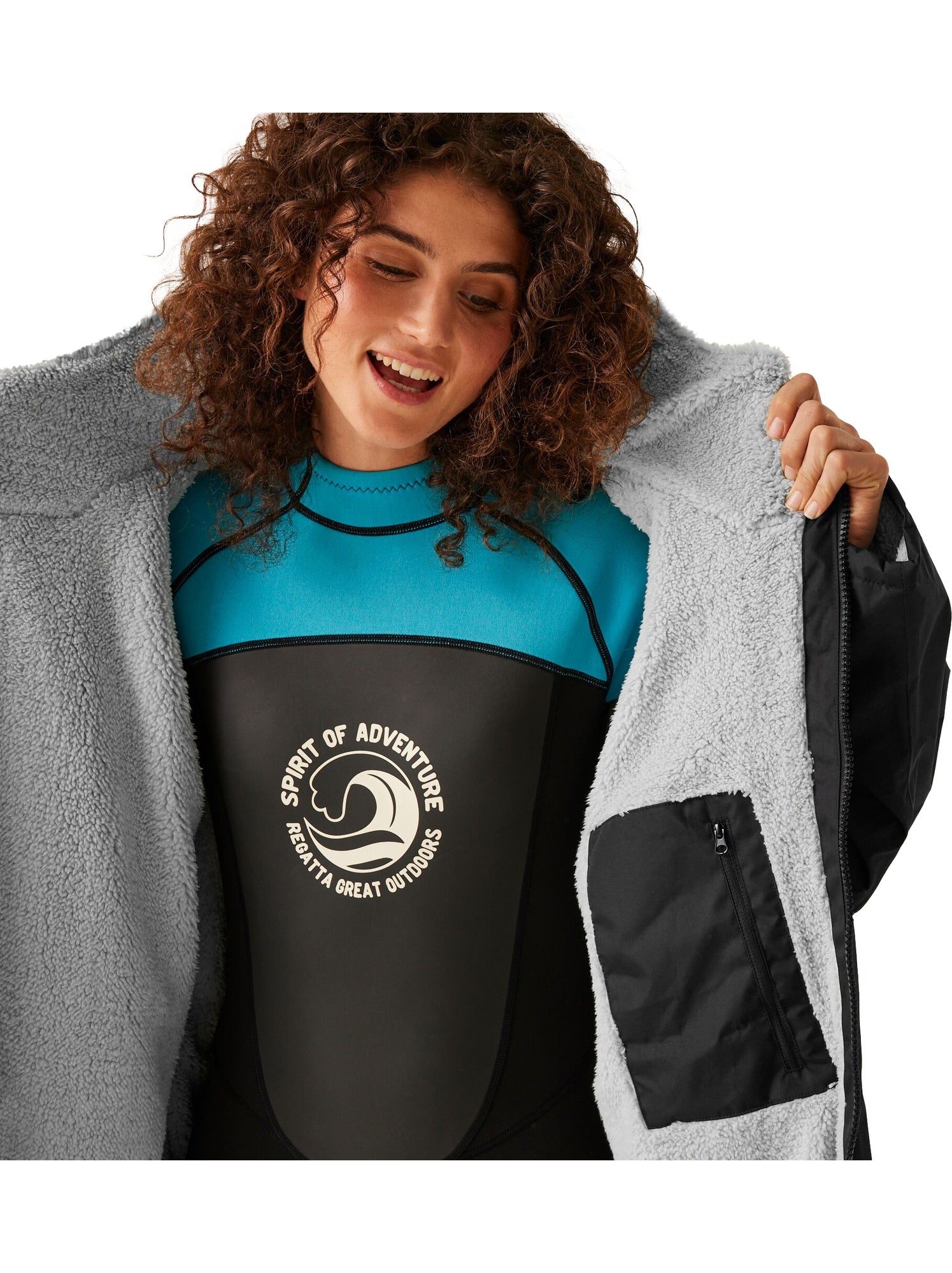 Regatta - Peignoir à langer imperméable - Noir