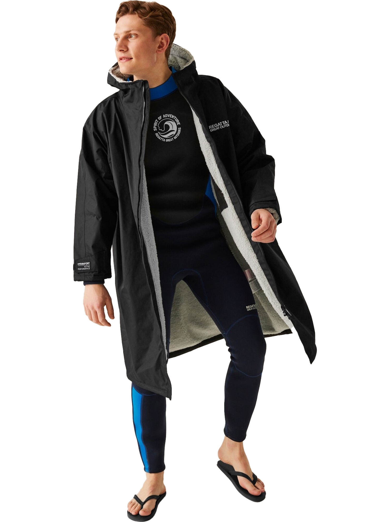 Regatta - Peignoir à langer imperméable - Noir