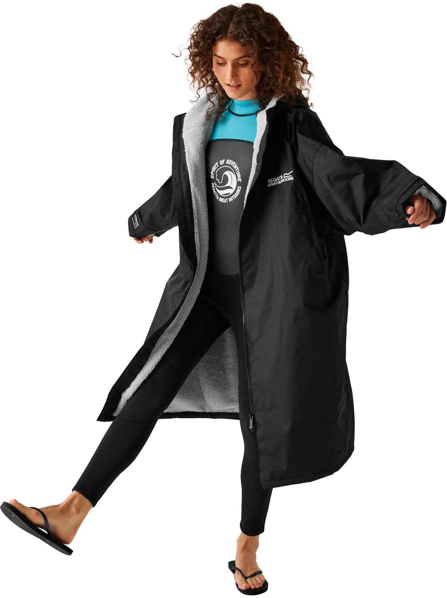 Regatta - Peignoir à langer imperméable - Noir