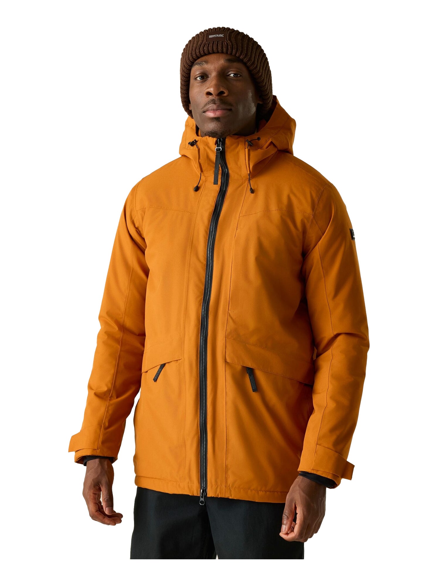 Regatta - Veste imperméable BALATON - Carbone/Orange fluo