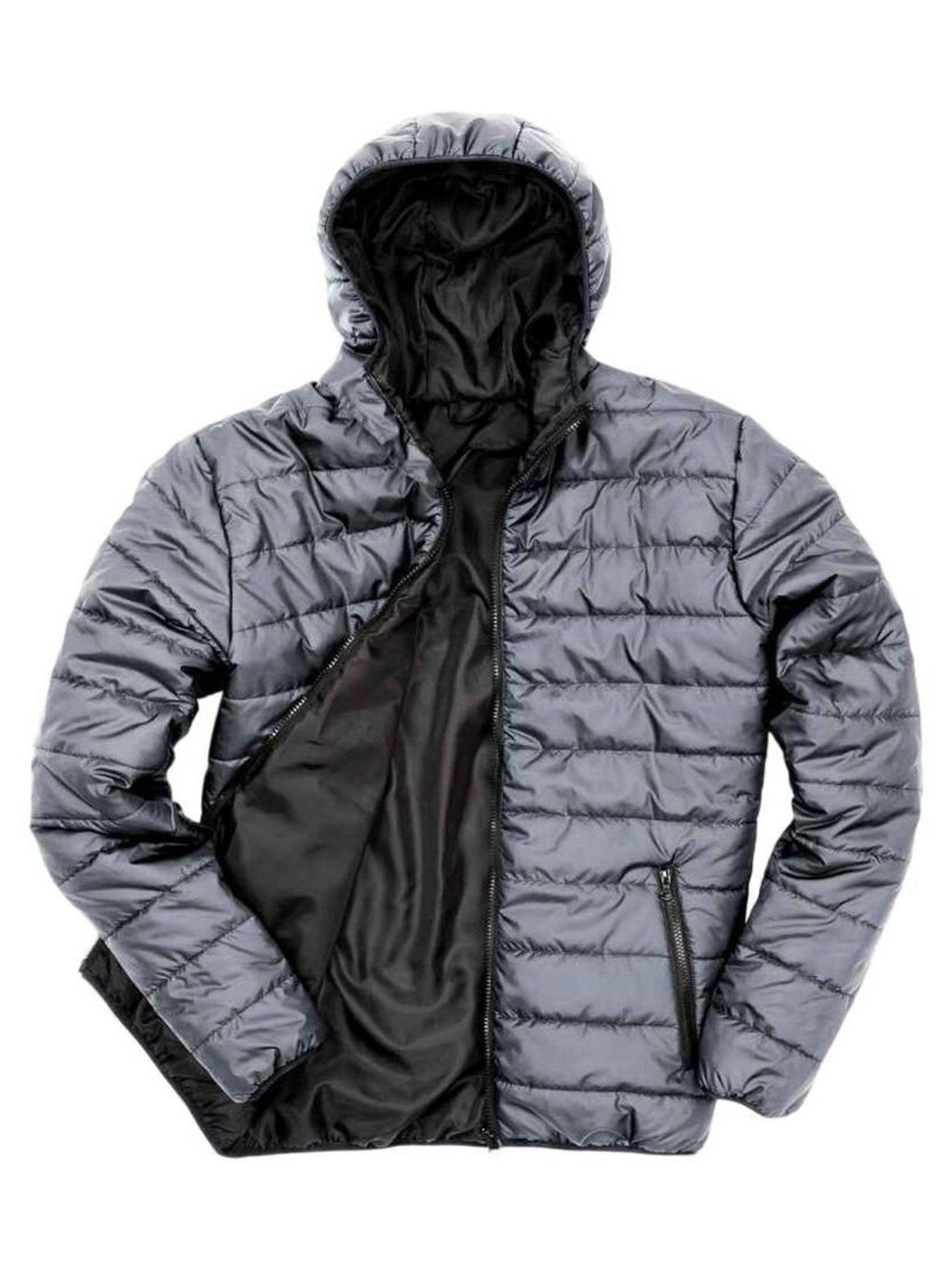 Result Core Veste matelassée pour hommes - Gris Noir