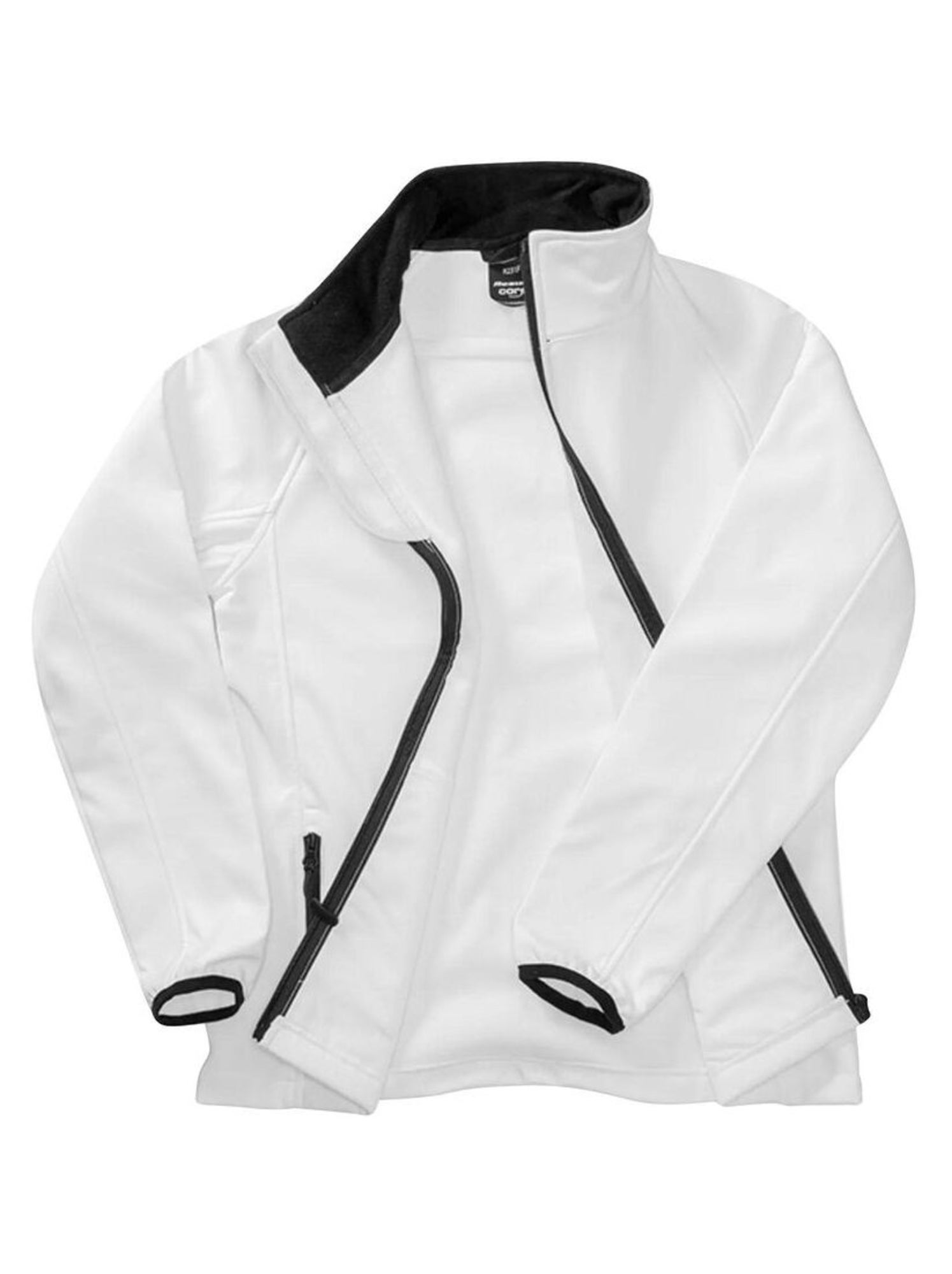 Result Core Veste Soft Shell imprimable pour hommes - Blanc Noir