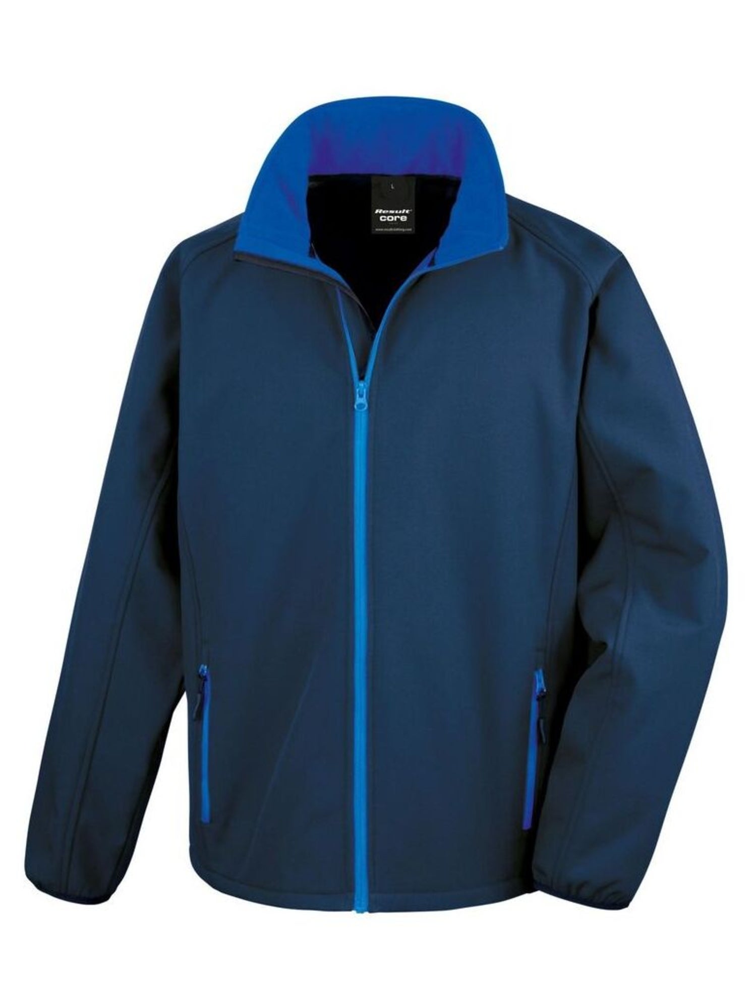 Result Core Veste Soft Shell imprimable pour hommes - Bleu marine (EDN18_3)