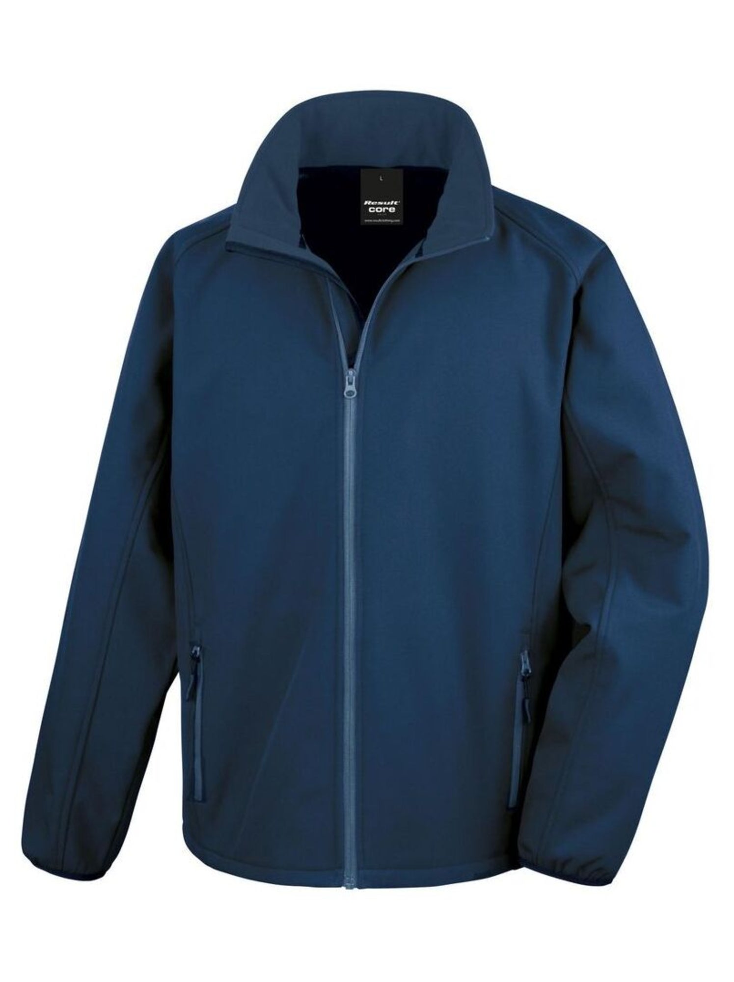 Result Core Veste Soft Shell imprimable pour hommes - Bleu marine (EDN18_4)