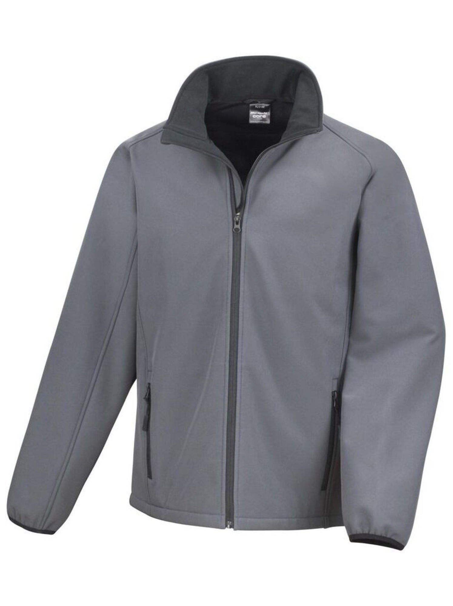 Result Core Veste Soft Shell imprimable pour hommes - Gris Gris anthracite