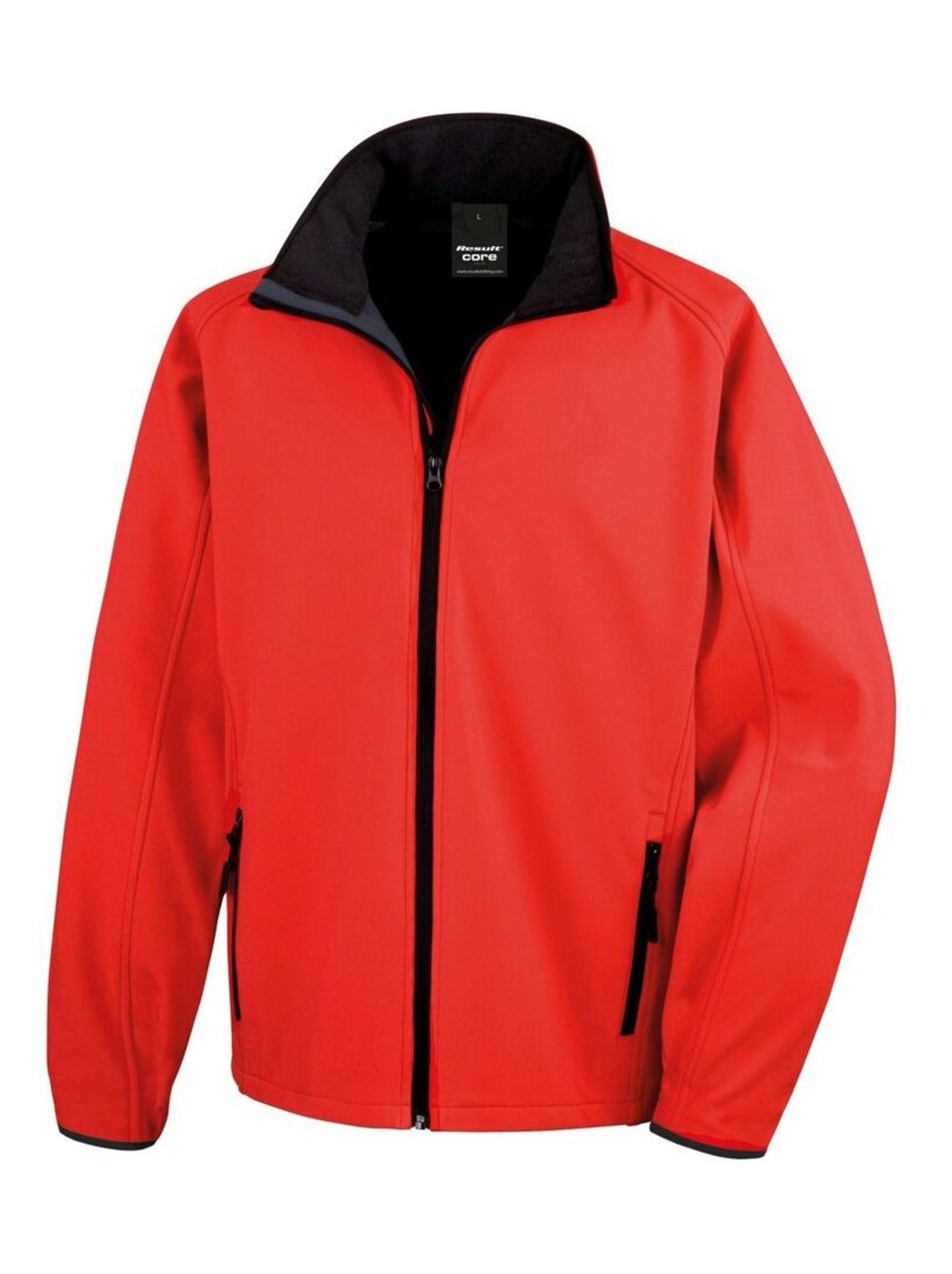 Result Core Veste Soft Shell imprimable pour hommes - Rouge brique
