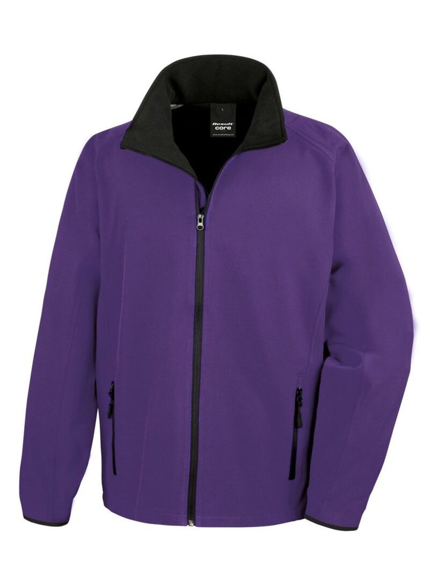 Result Core Veste Soft Shell imprimable pour hommes - Violet