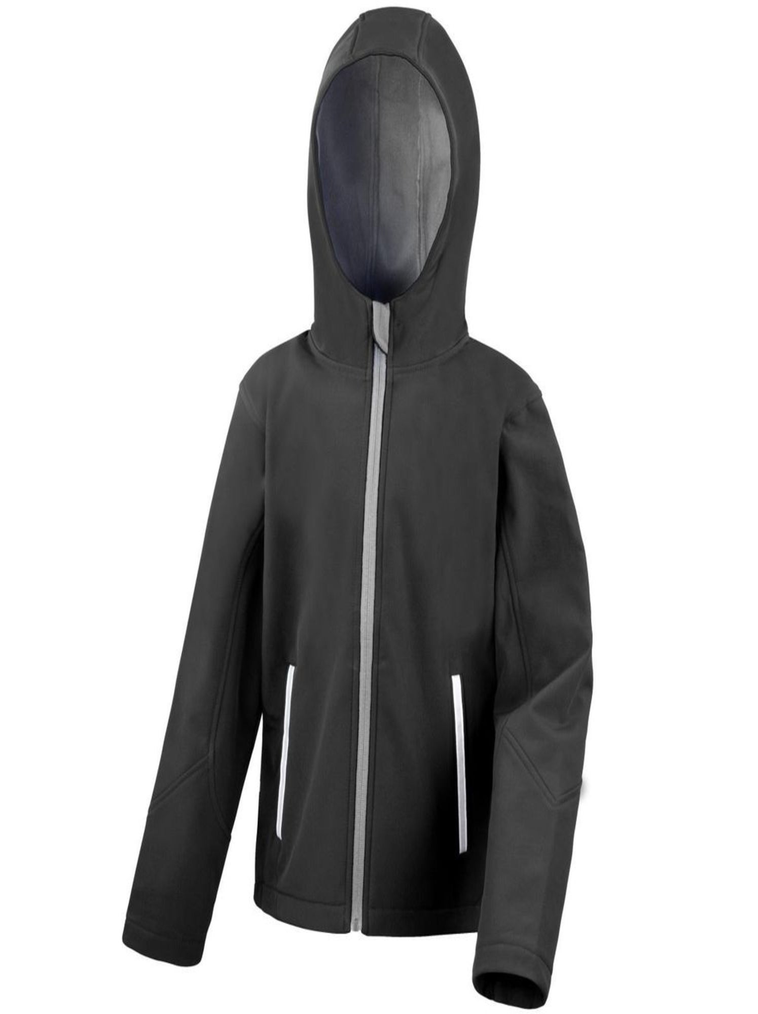 Result - Veste légère à capuche Unisexe - Noir Gris