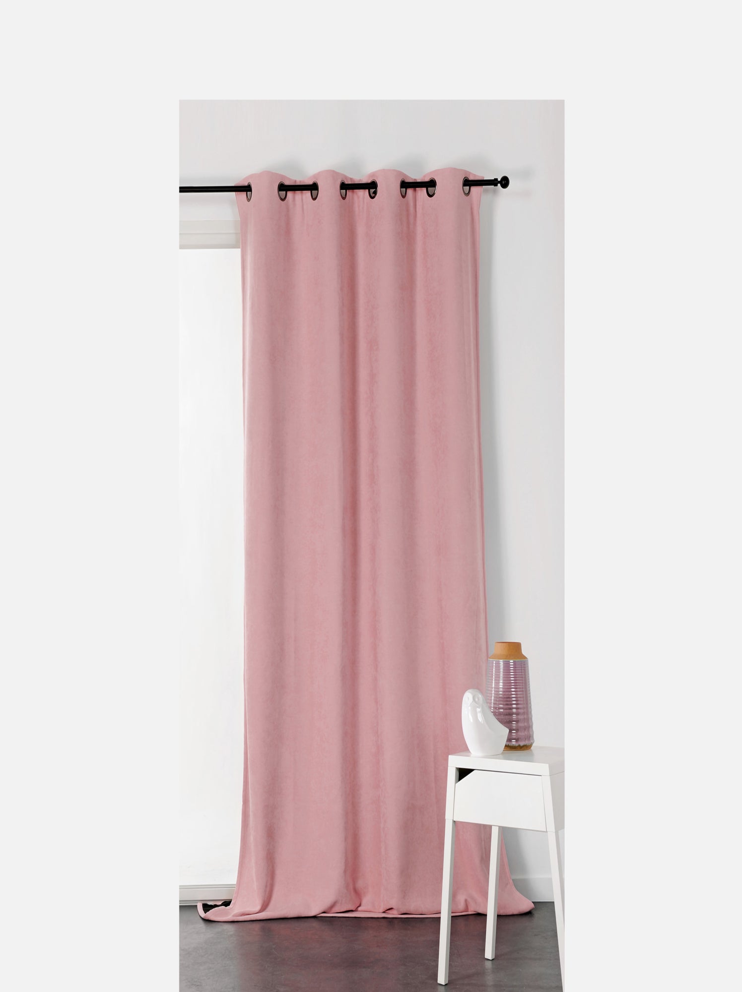 Rideau alaska isolant et 100 % occultant - Rose pastel