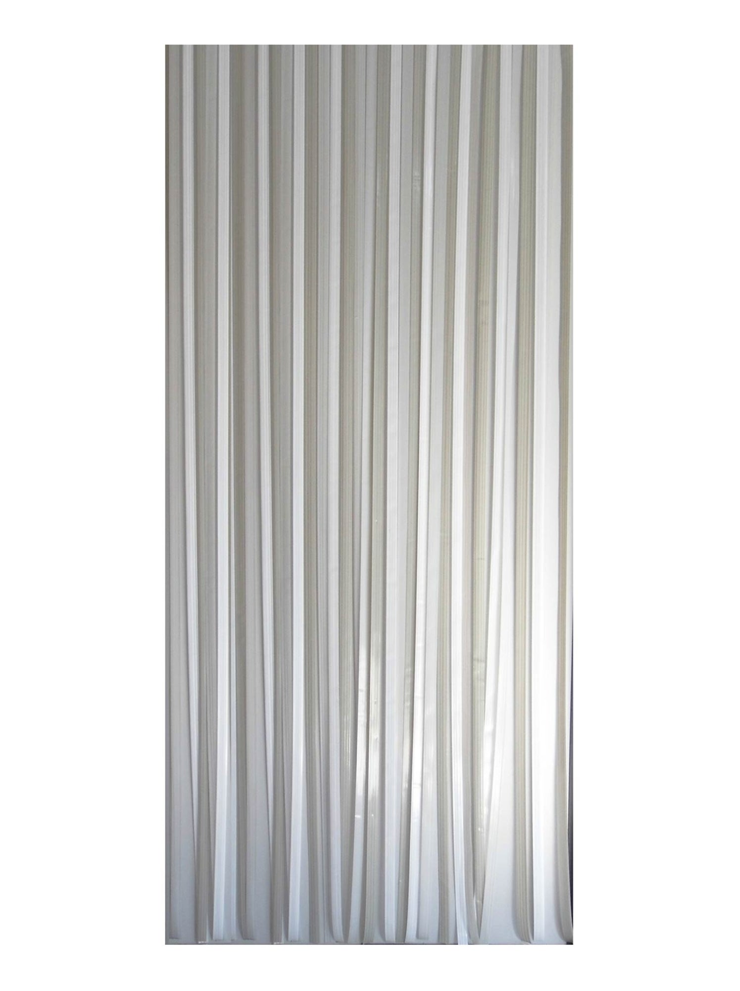 Rideau de porte à lanières colorées - Blanc