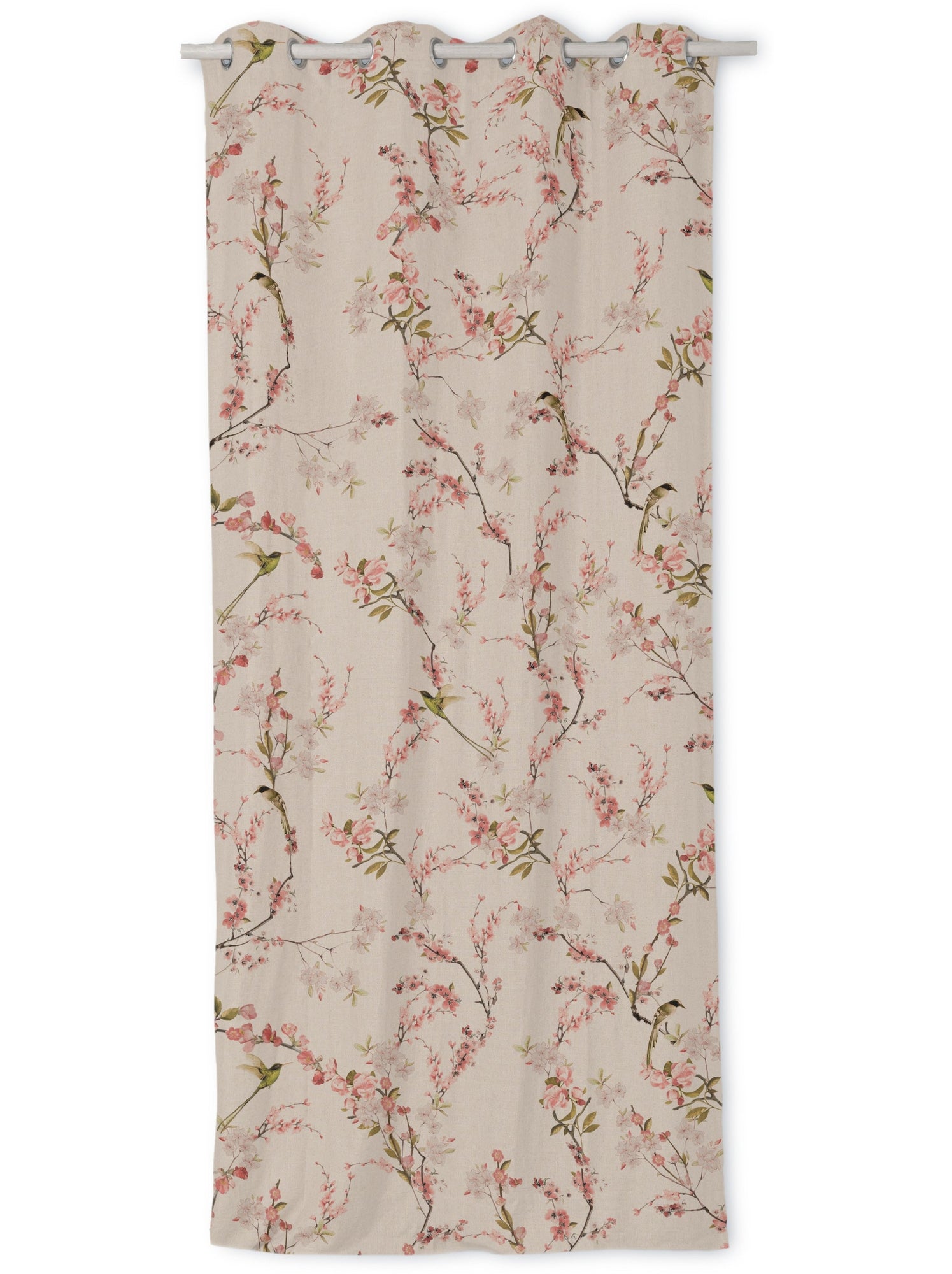Rideau lin chinoiserie "happyfriday" - Multicolore
