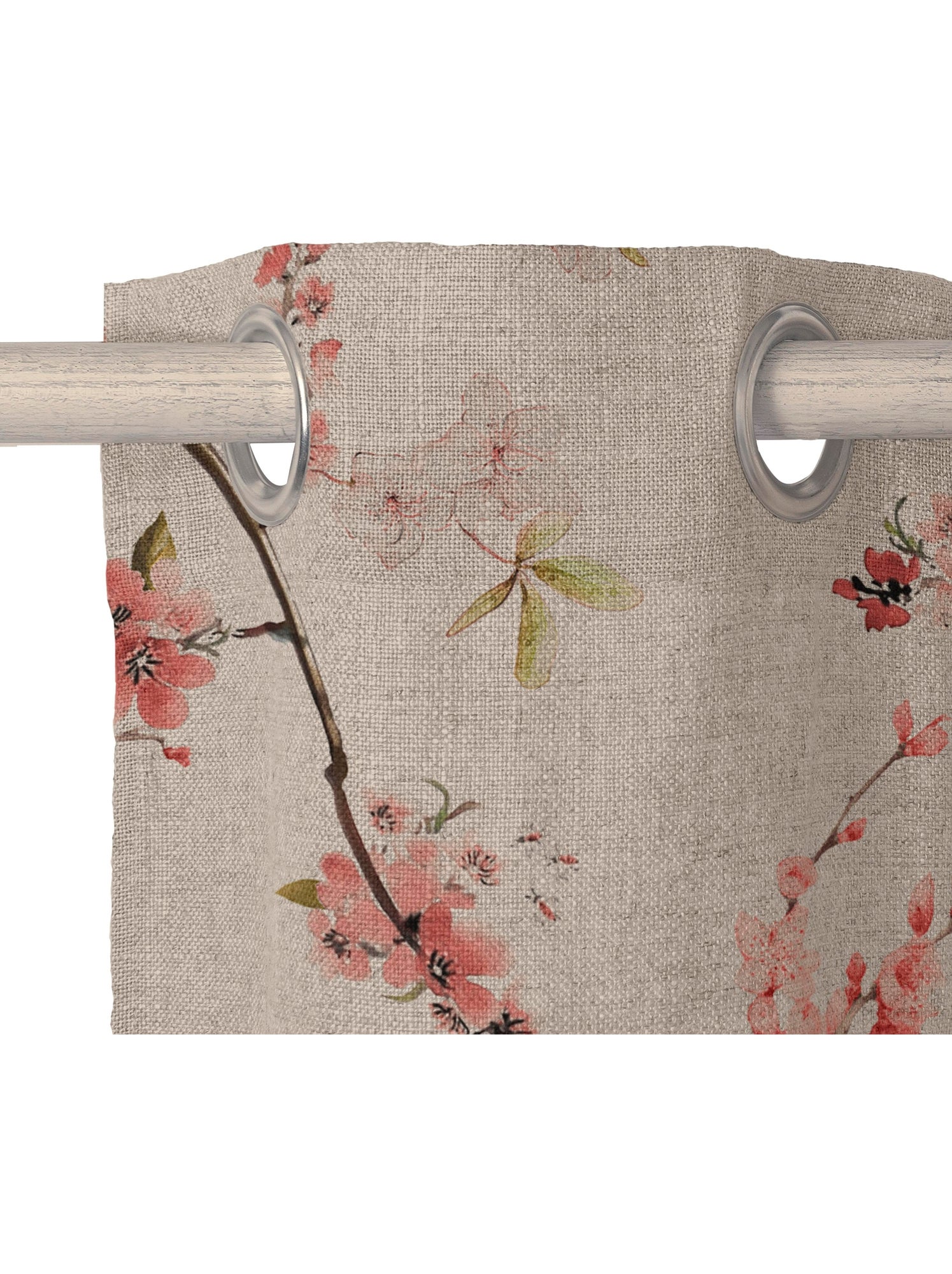 Rideau lin chinoiserie "happyfriday" - Multicolore