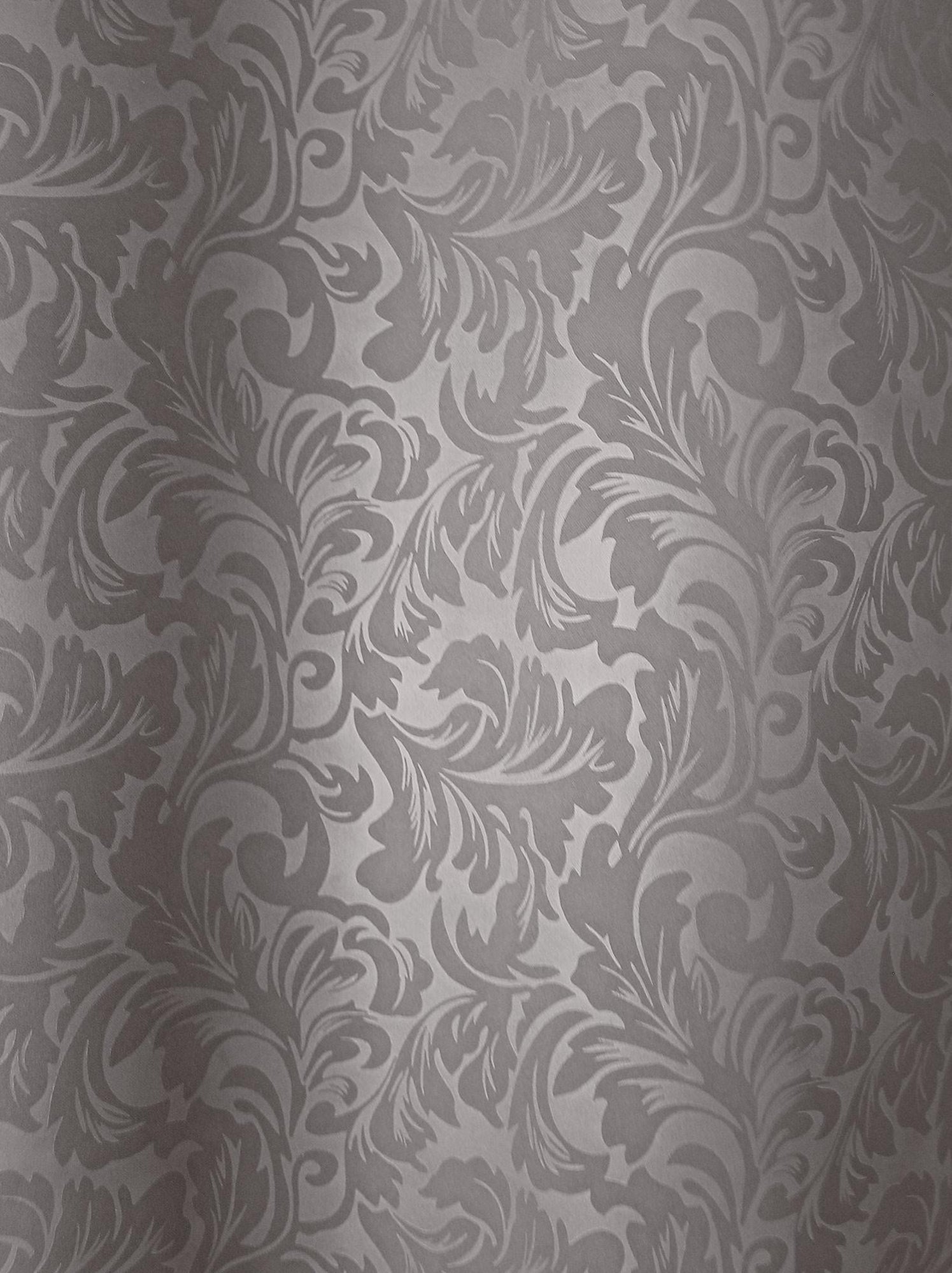 Rideau occultant à motifs tons sur tons 8 oeillets - Gris clair