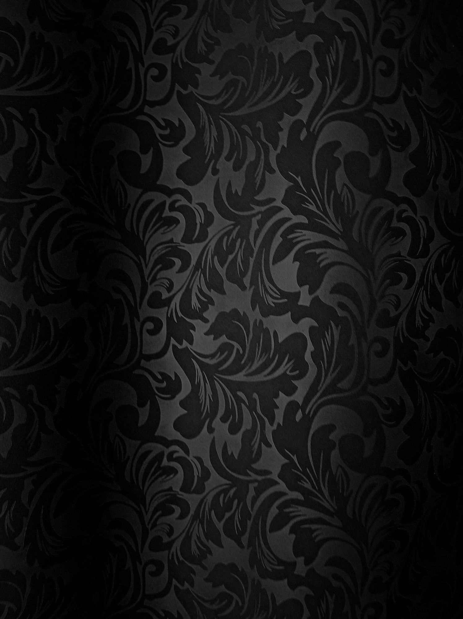 Rideau occultant à motifs tons sur tons 8 oeillets - Noir