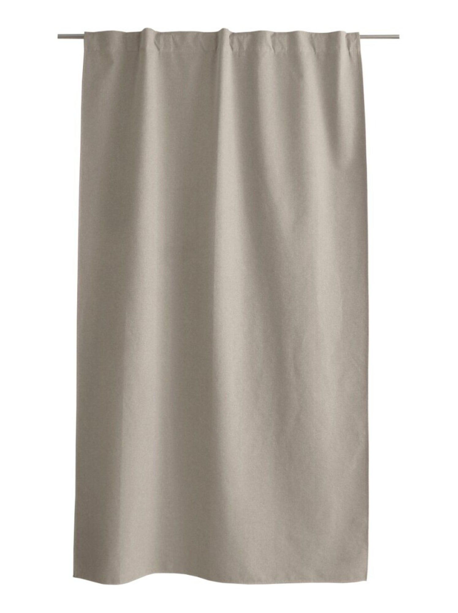 Rideau total occultant 140x240 pattes cachées Gris clair - Beige
