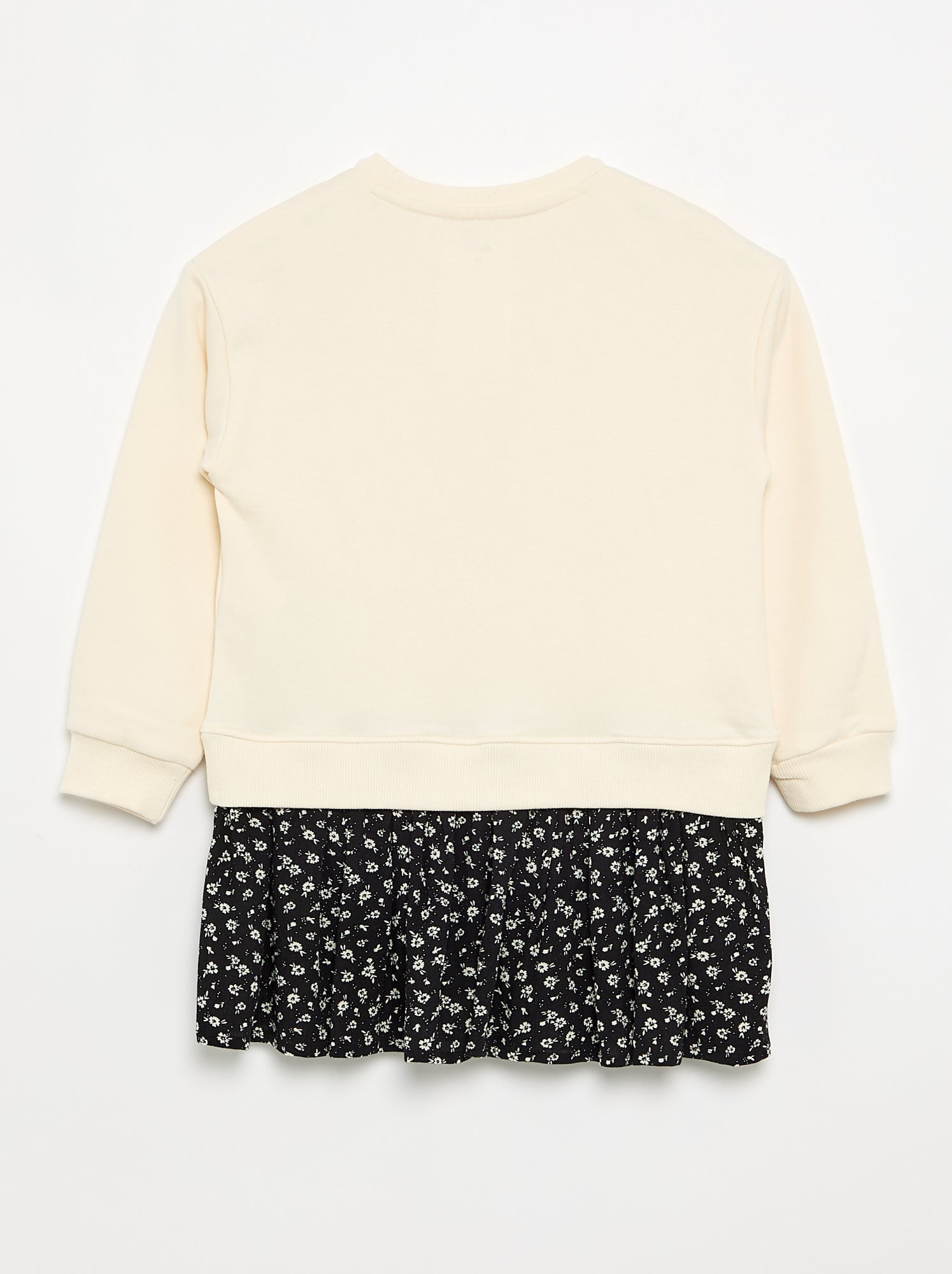 Robe 2 en 1 avec partie sweat-shirt - Blanc