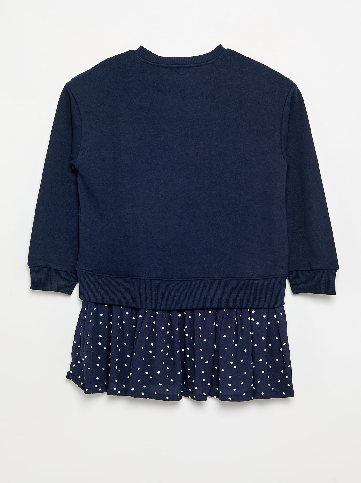 Robe 2 en 1 avec partie sweat-shirt - Bleu