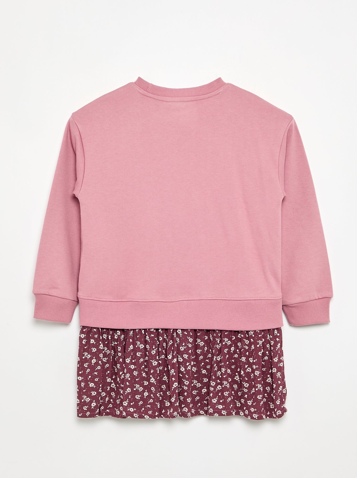 Robe 2 en 1 avec partie sweat-shirt - Violet