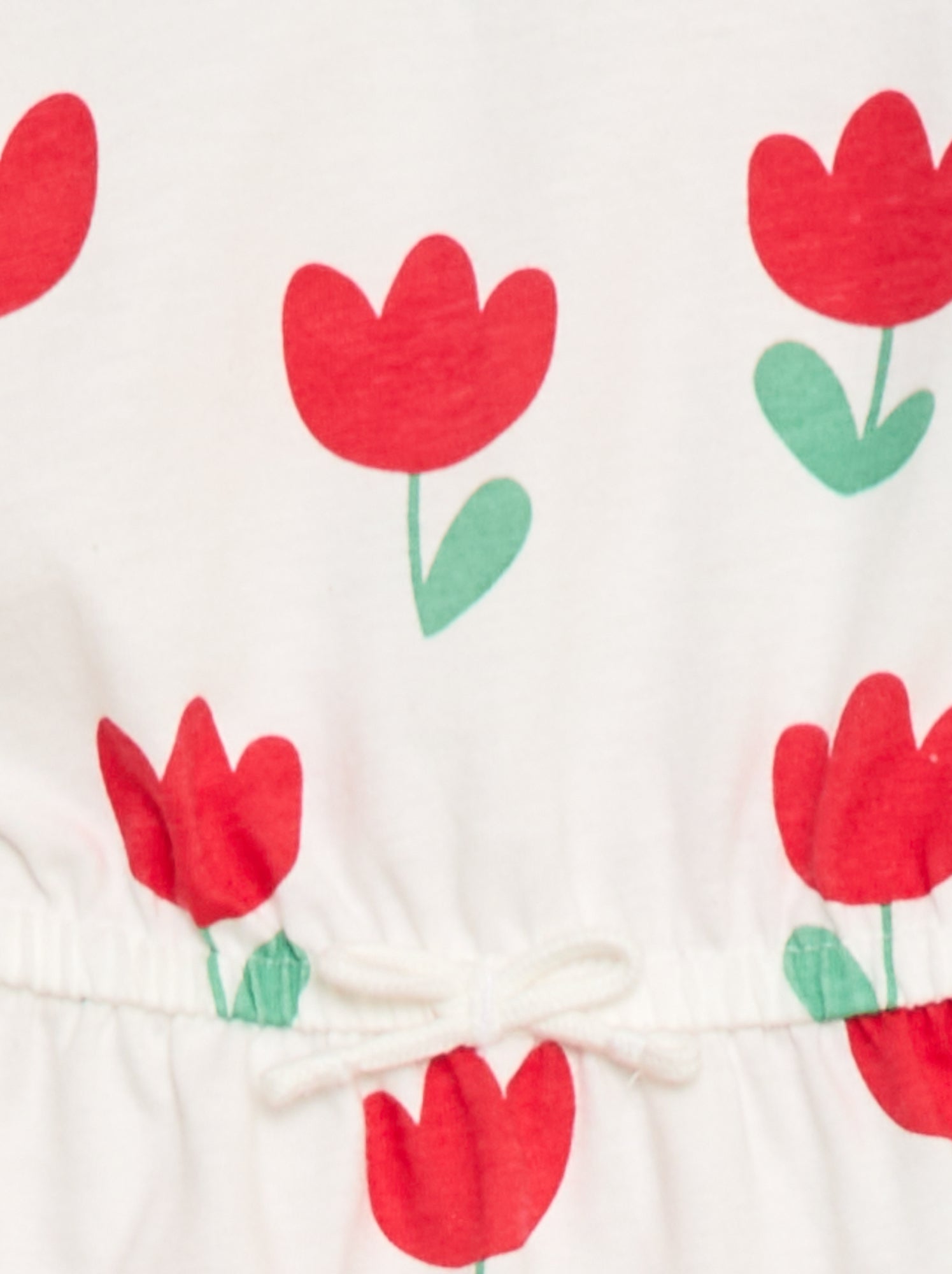 Robe à manches courtes en jersey de coton - Blanc (FDJ13_6)
