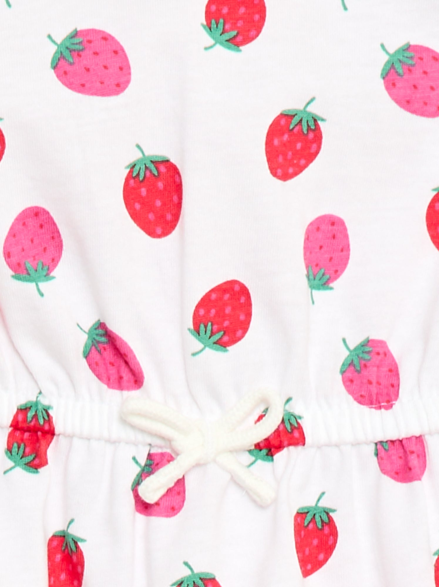 Robe à manches courtes en jersey de coton - Blanc (FDJ13_8)