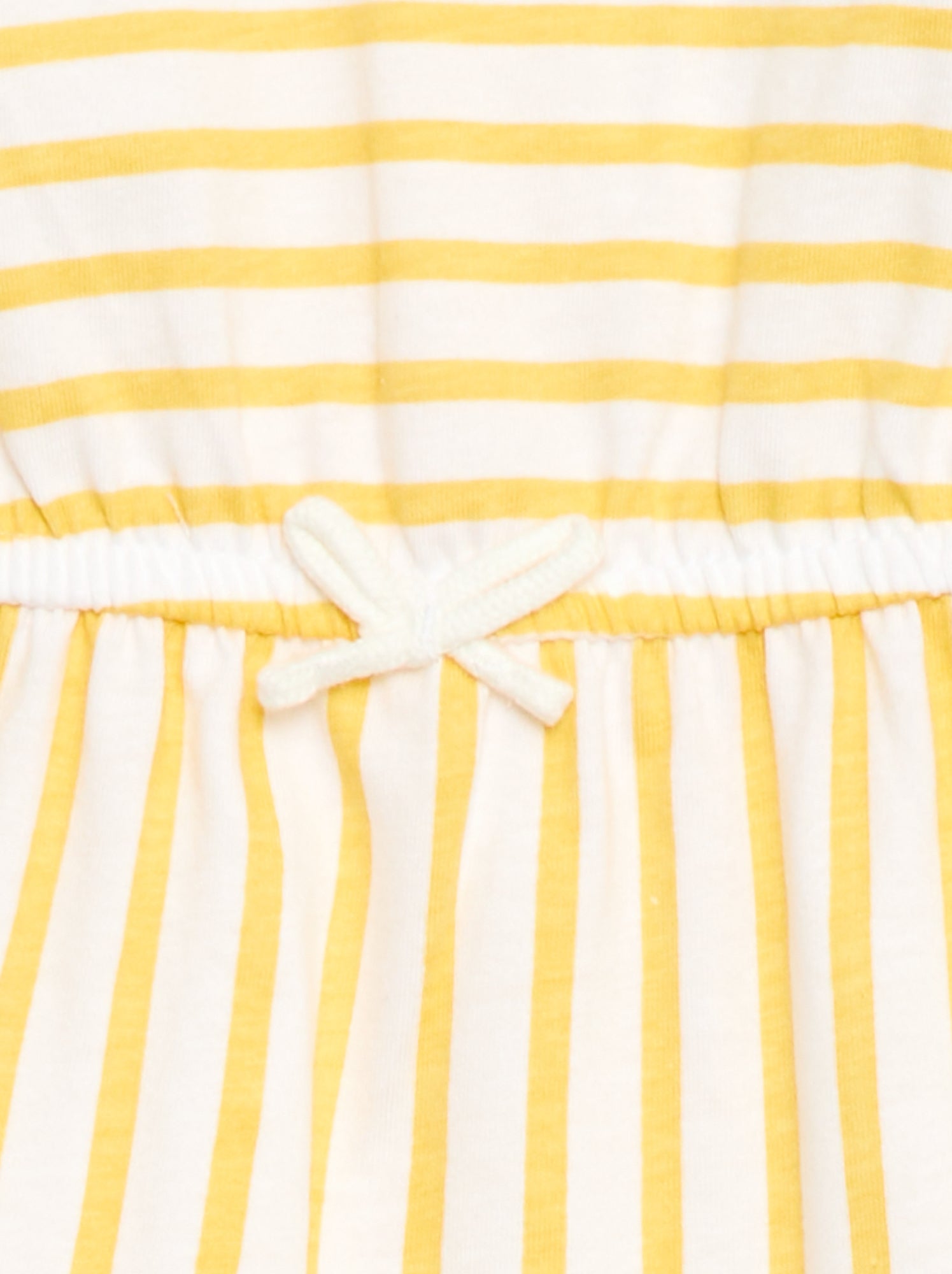 Robe à manches courtes en jersey de coton - Jaune