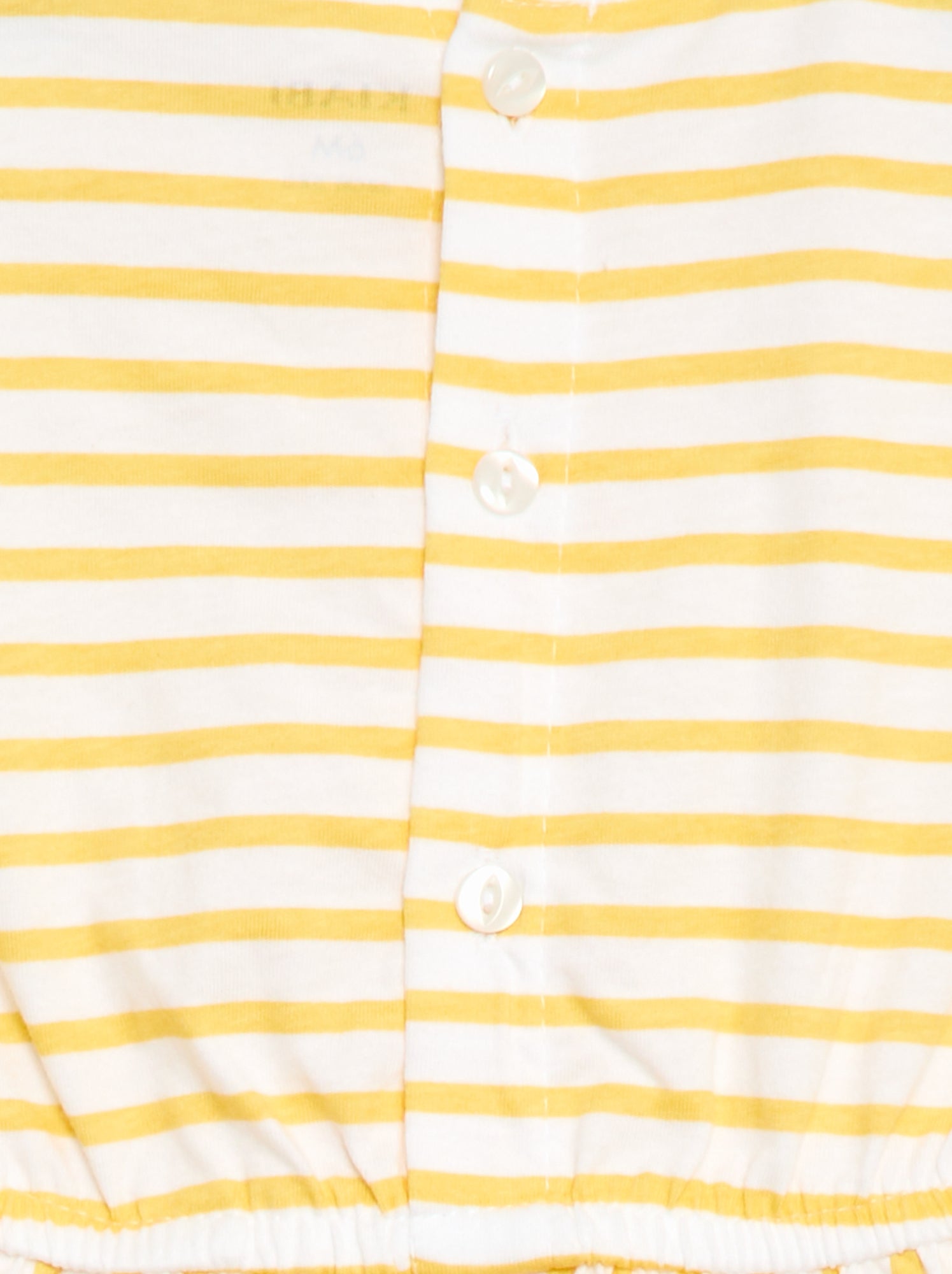 Robe à manches courtes en jersey de coton - Jaune